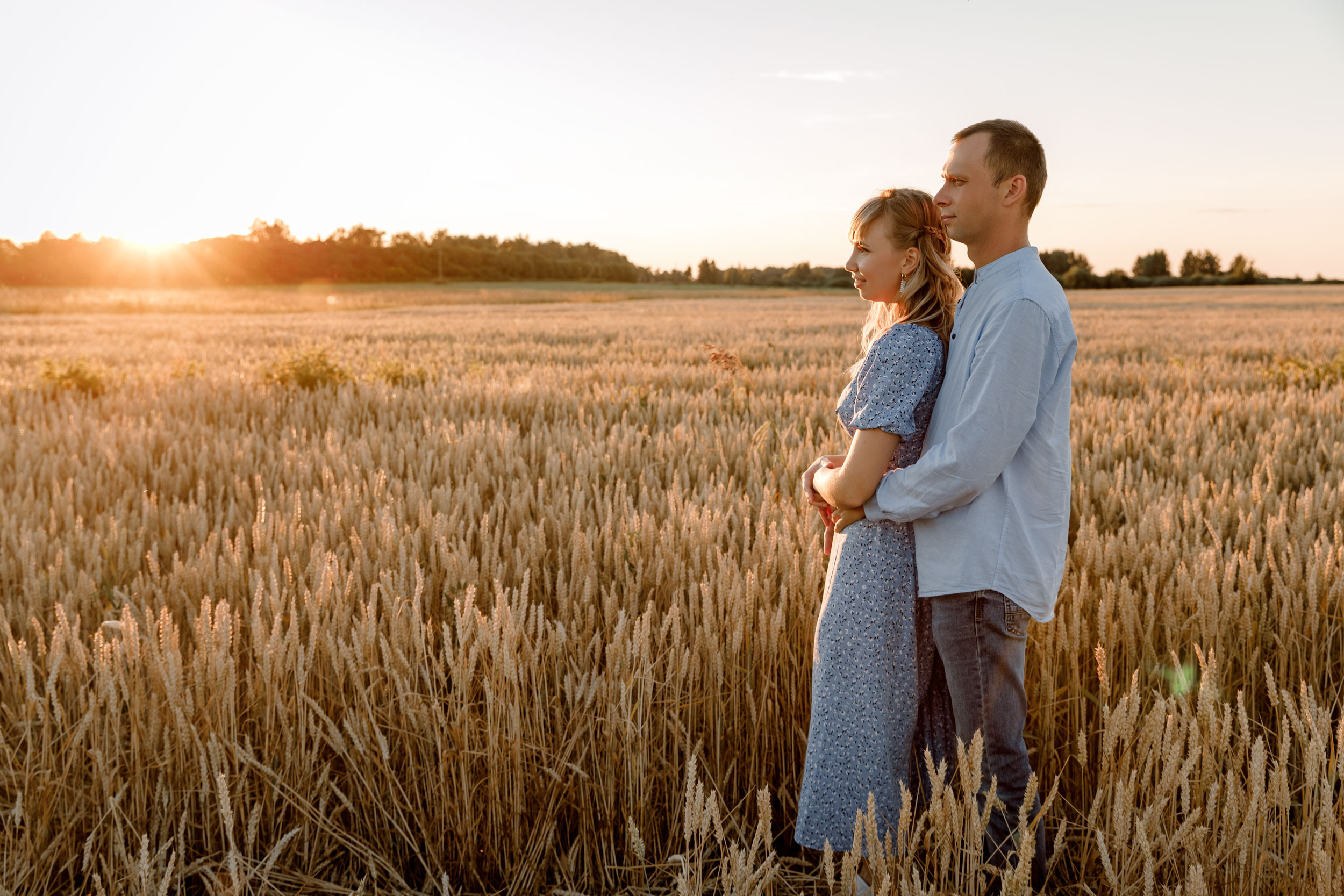 В поле. Свадебный фотограф Евгения Девиченская