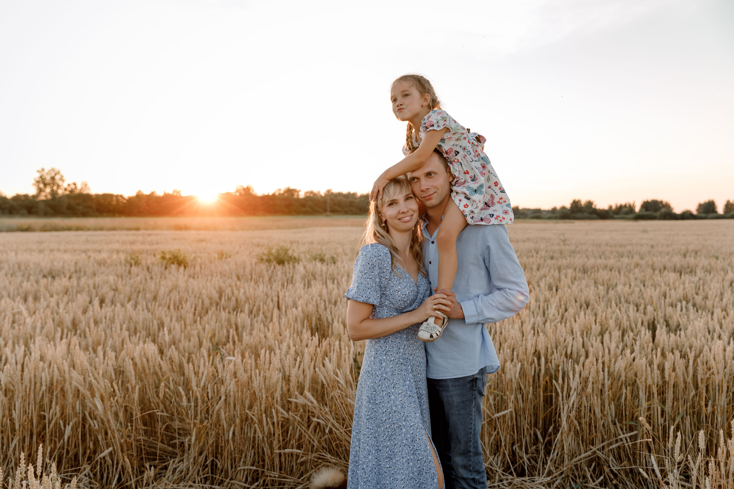 В поле. Свадебный фотограф Евгения Девиченская