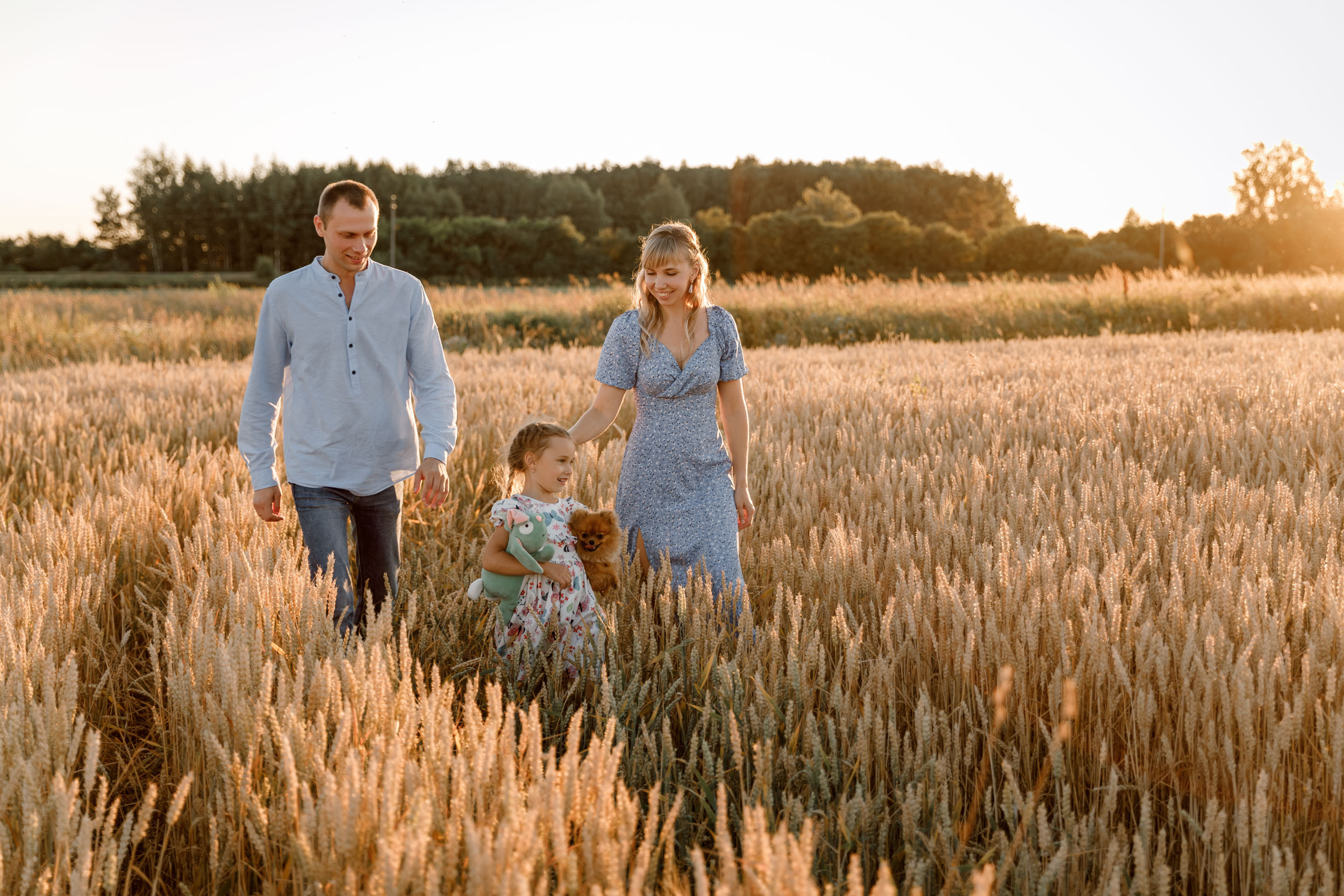 В поле. Свадебный фотограф Евгения Девиченская