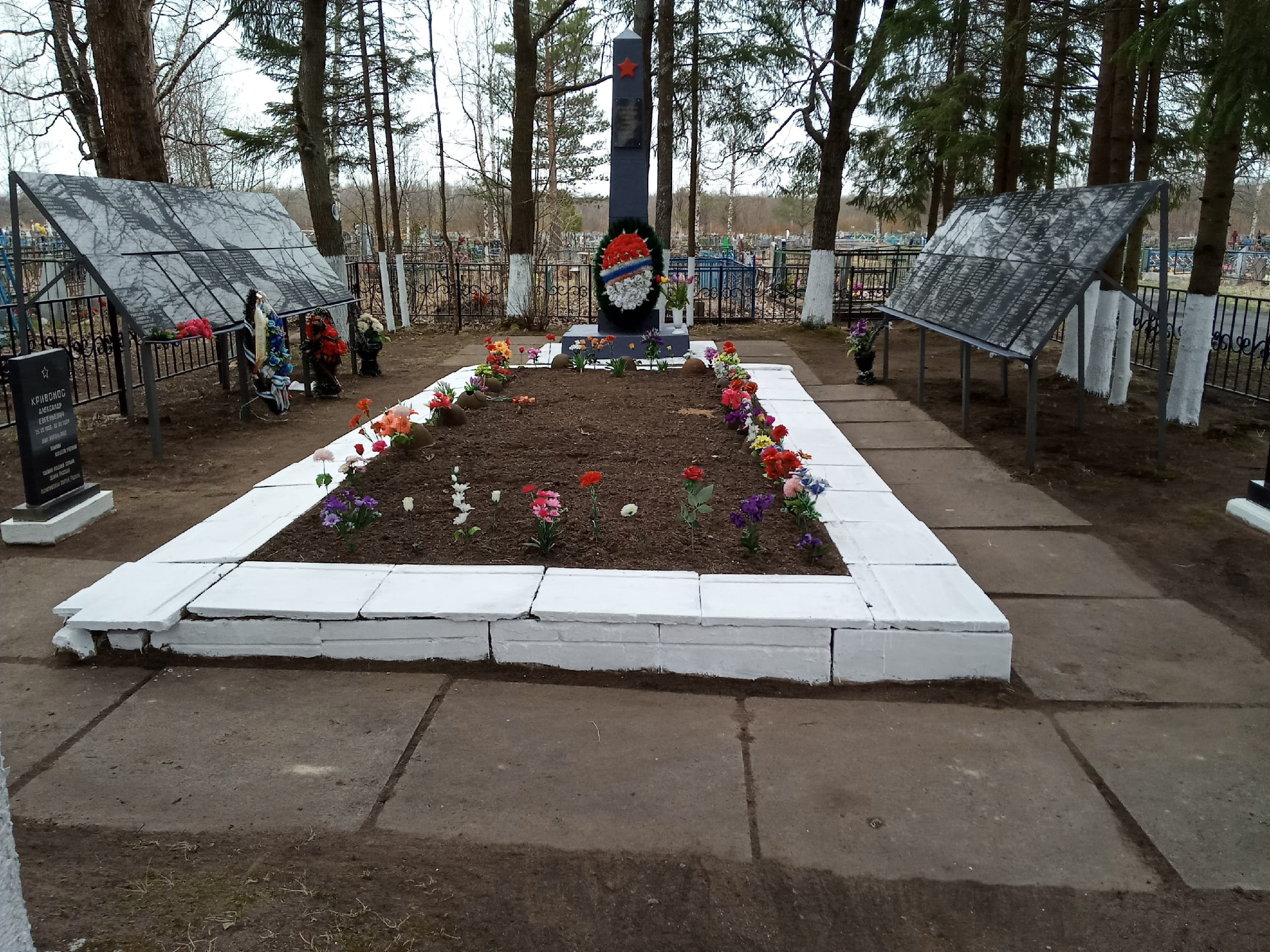 Общий вид захоронения. История Назиевского городского поселения