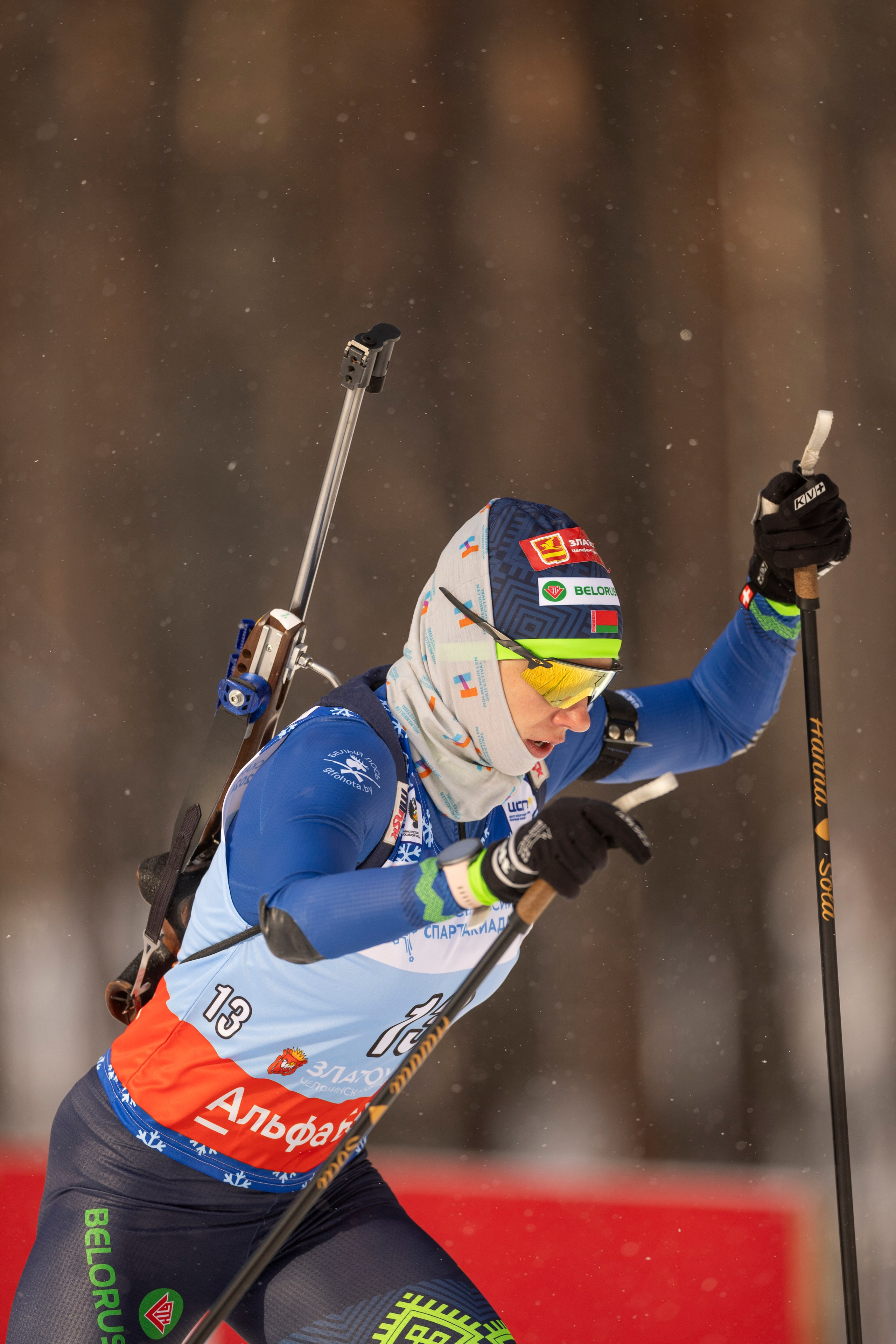 Всероссийская спартакиада. Гонка преследования женщины. Спортивный репортажный фотограф Казань Нафис Сиразетдинов