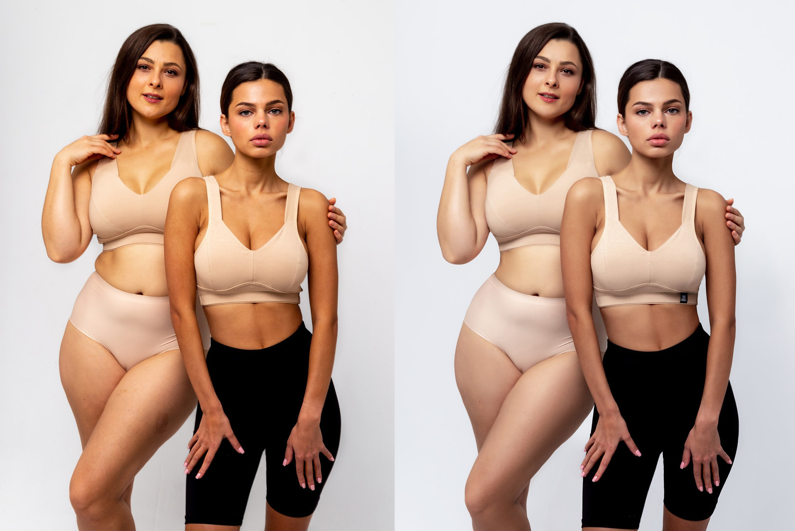 Деликатная обработка портретов для рекламы нижнего белья | Студия SVITHART