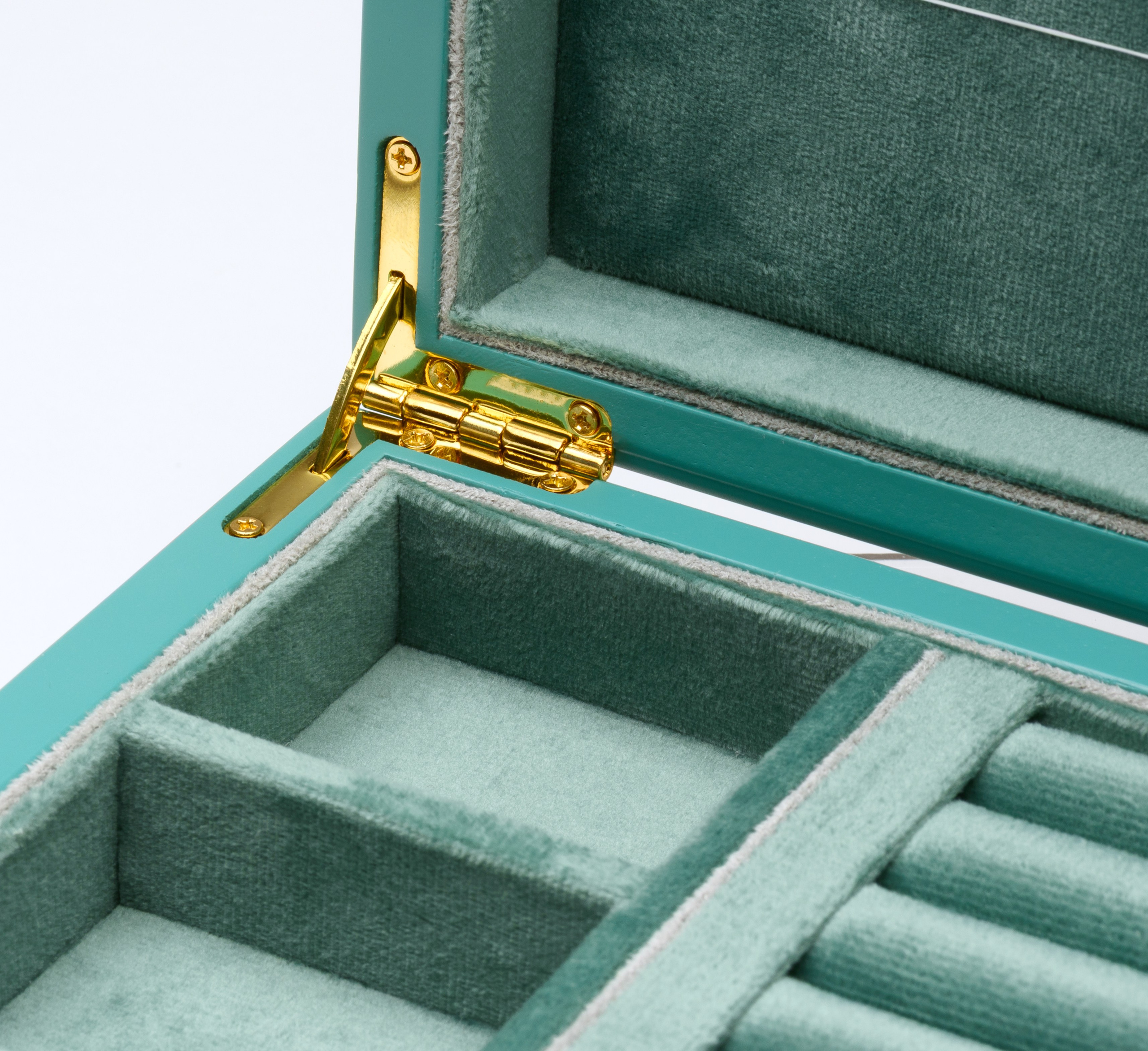 Ювелирная шкатулка зеленая. Fotolux