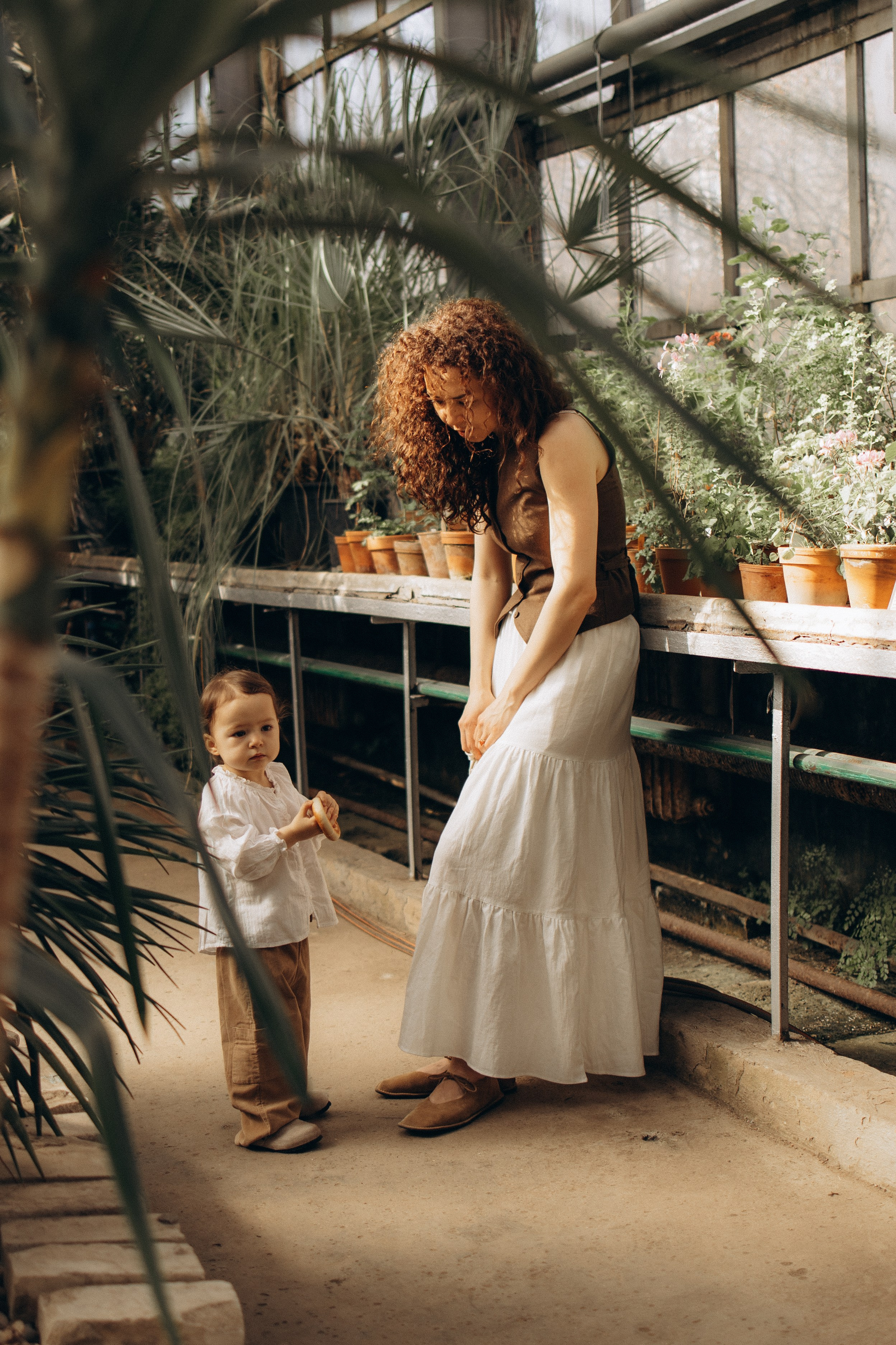 Прогулка по оранжерее. Семейный фотограф в Москве Ксения Аганина