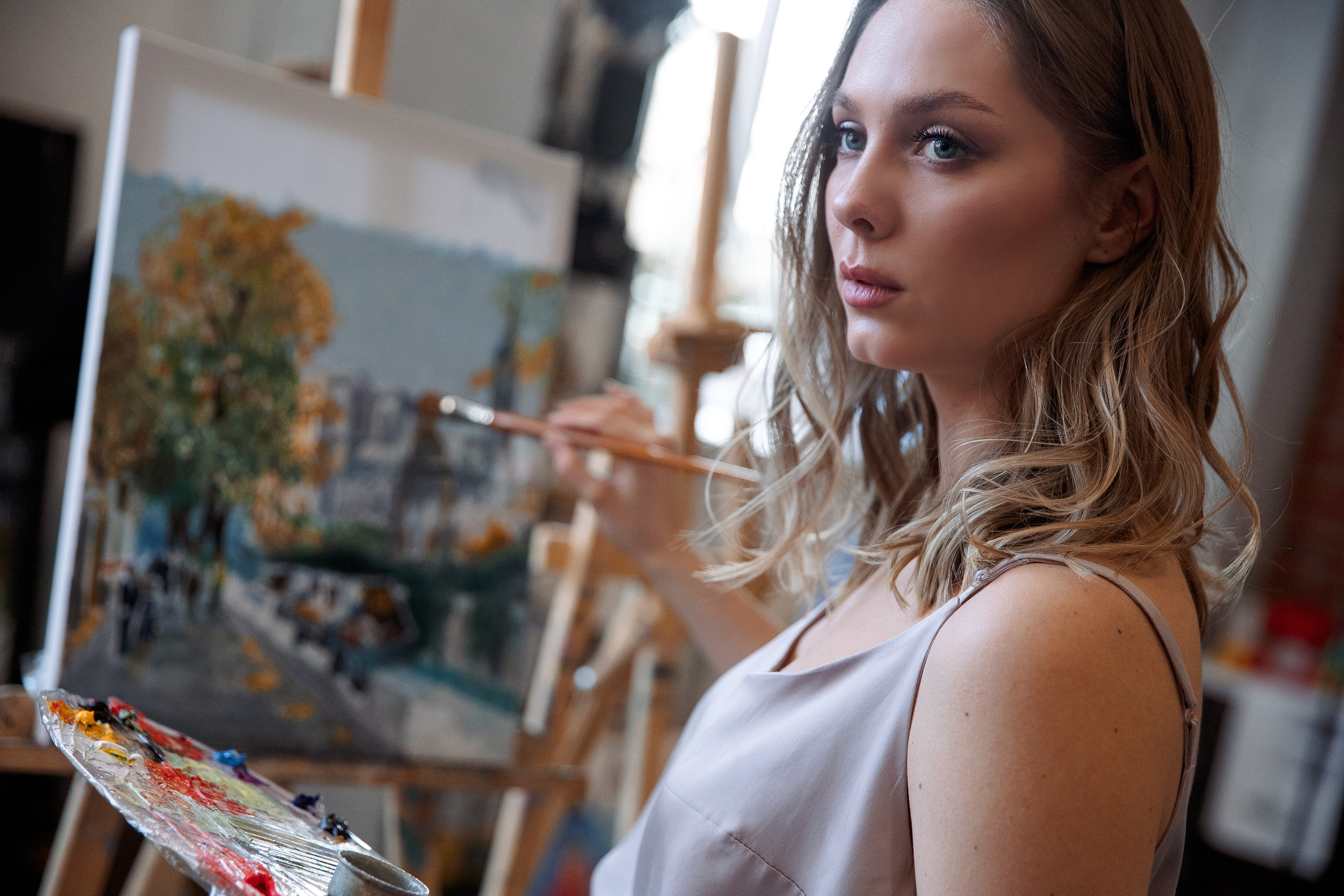 Утро невесты в художественной мастерской. Свадебный и семейный фотограф в Челябинске Юлия Ишимова