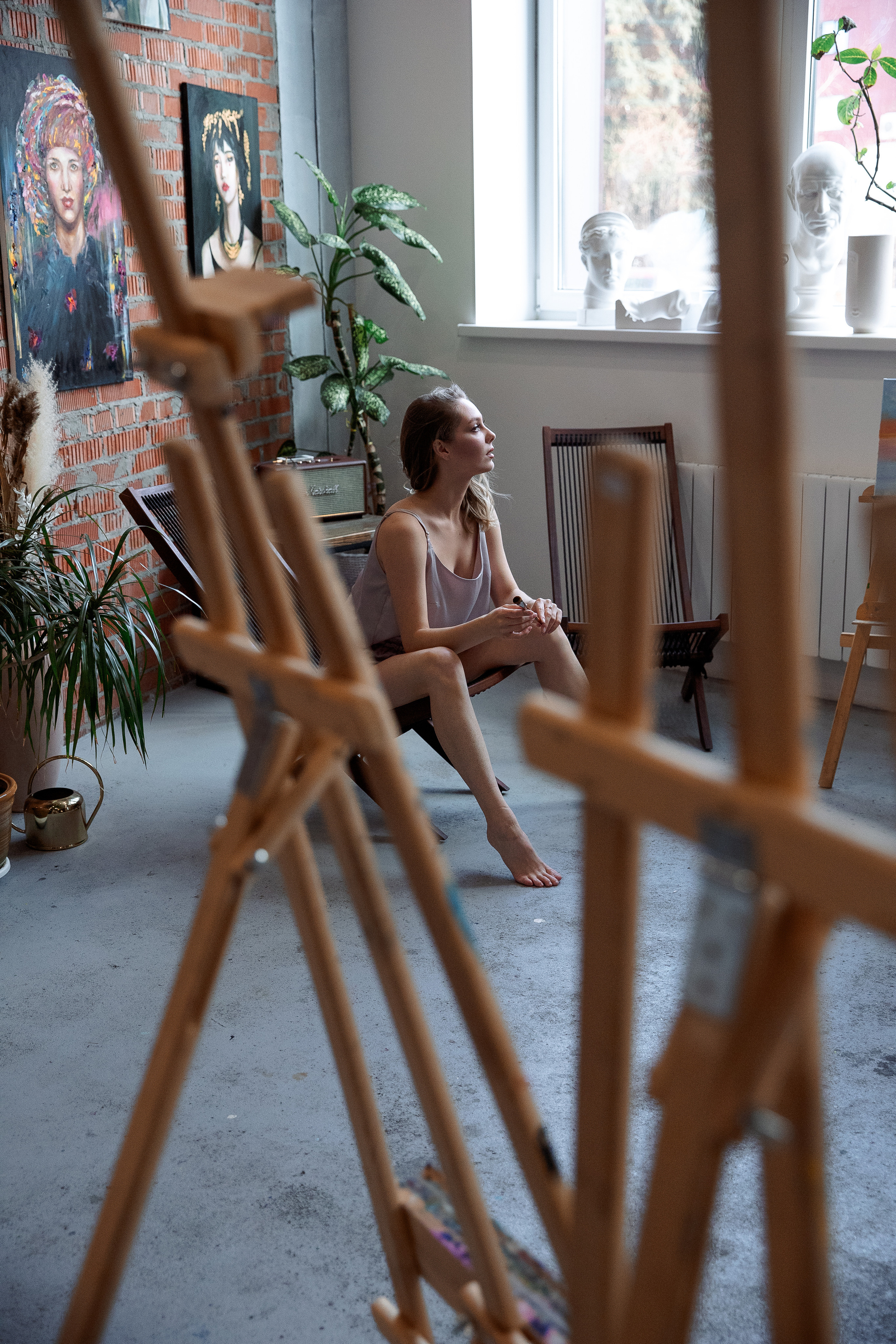 Утро невесты в художественной мастерской. Свадебный и семейный фотограф в Челябинске Юлия Ишимова