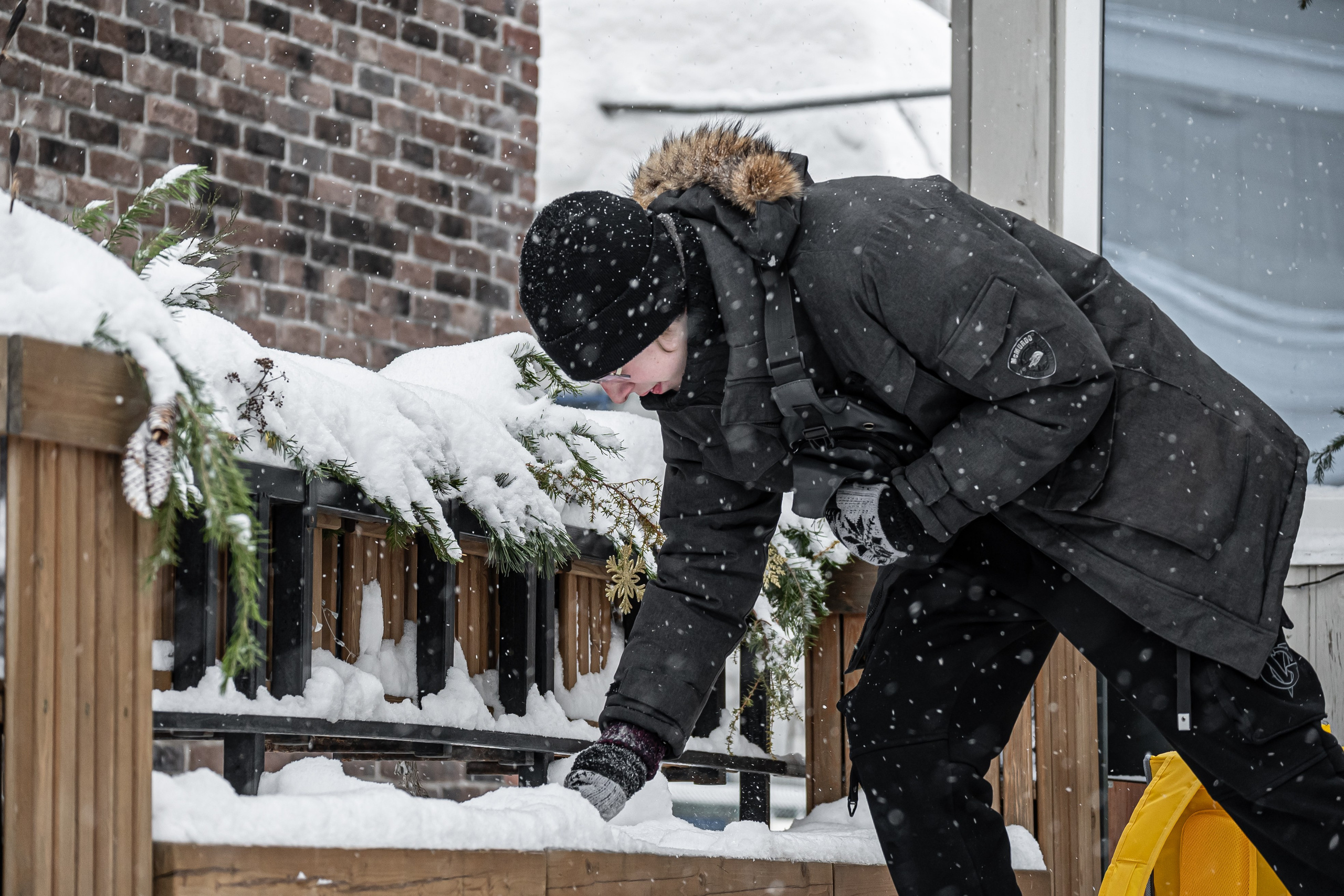 Снегопад. Репортажный фотограф