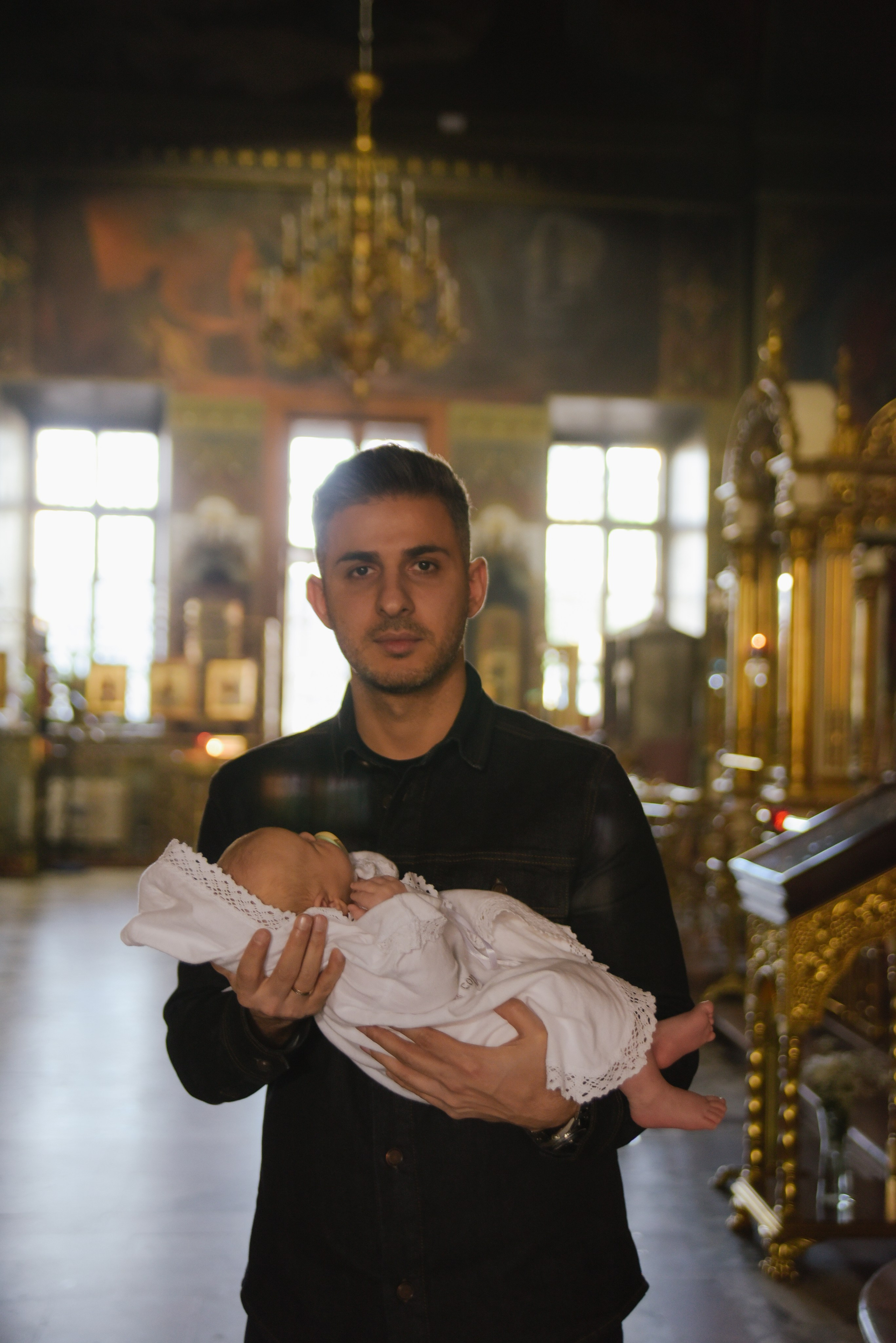 Таинство крещения Савва Храм Воскресения Словущего в Даниловской Слободе. Фотограф Лола Волна, город Москва