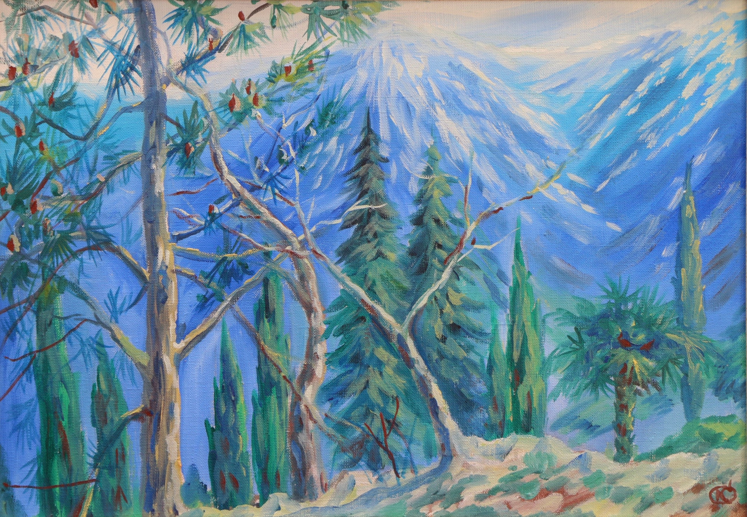 Крымский пейзаж. Продажа картин маслом на холсте в г. Ялта