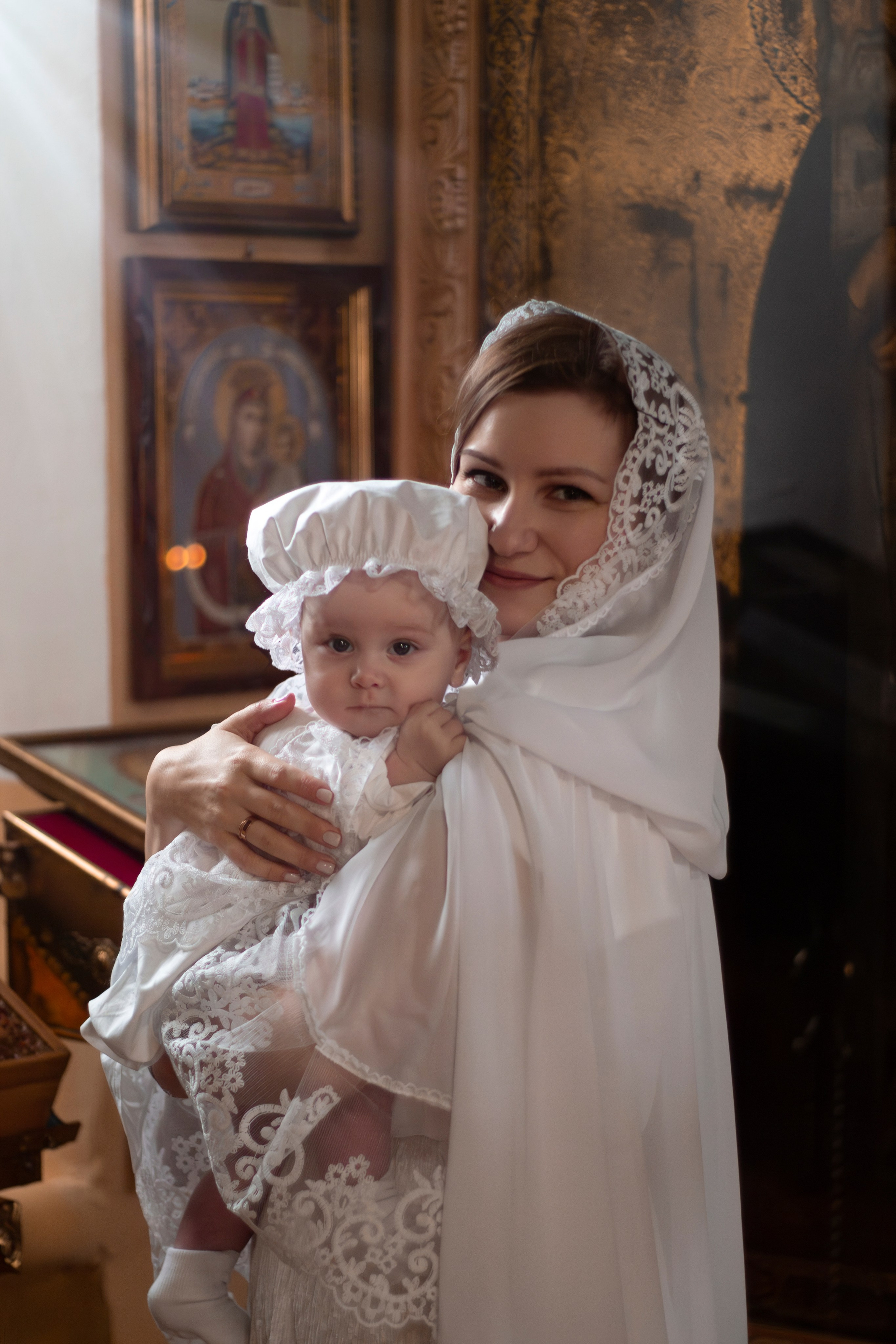 Таинство крещения, Крещение в Бологое, Крещение, платок на крещение. Свадебный и семейный фотограф Бологое Тверь — Ninel