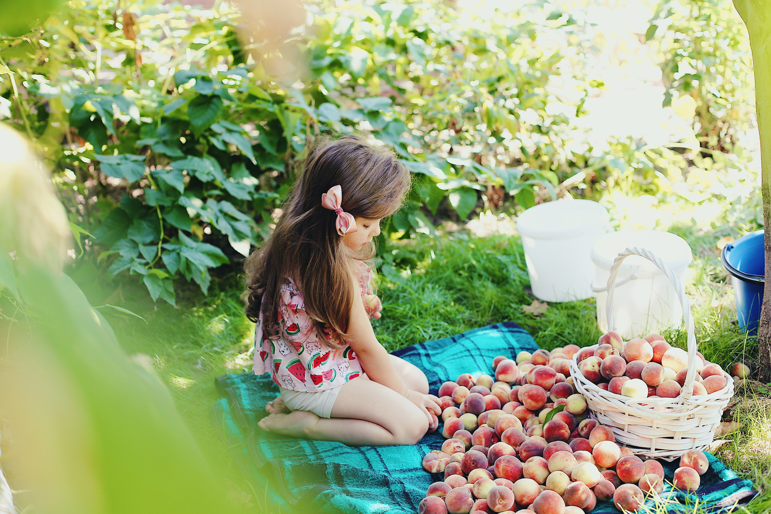 Эмили. Персики. Фотограф Пирумян Анна. г. Сургут, г. Воронеж
