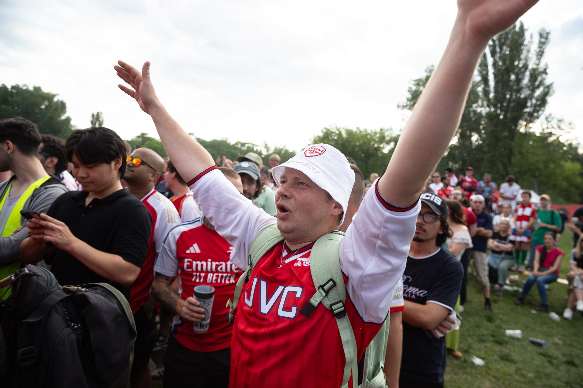 UEFA Champions League Final. Arsenal vs PSG. Budapest 2026. Arsenal Fan Zone. Photographer in Budapest  — Yura Knyazev