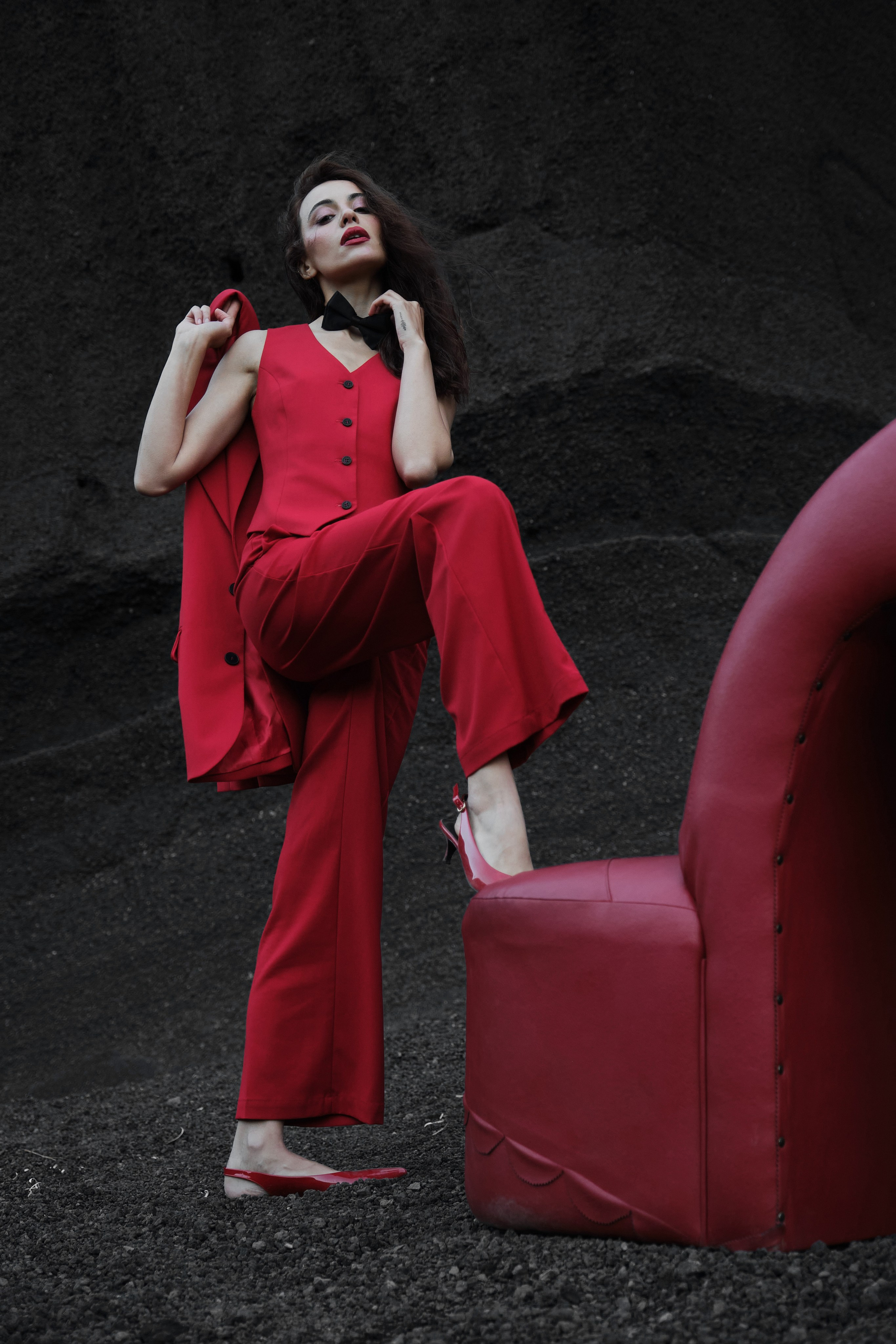 RED ON BLACK. Photographer Mikhail Malchevskiy