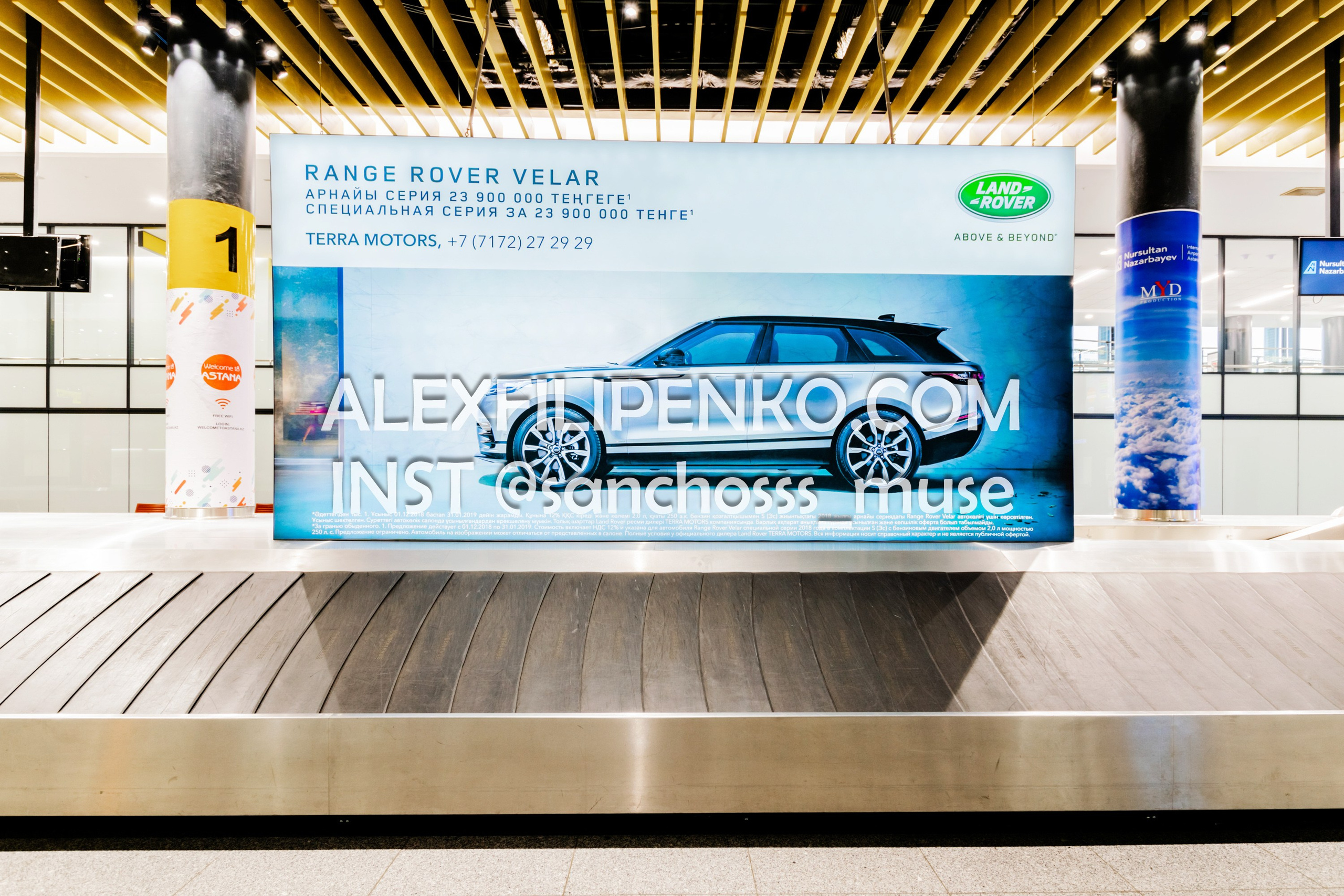 Фотосъемка для рекламного оператора MYD Production в Аэропорту Астаны. Фотограф интерьера недвижимости и архитектуры в Астане