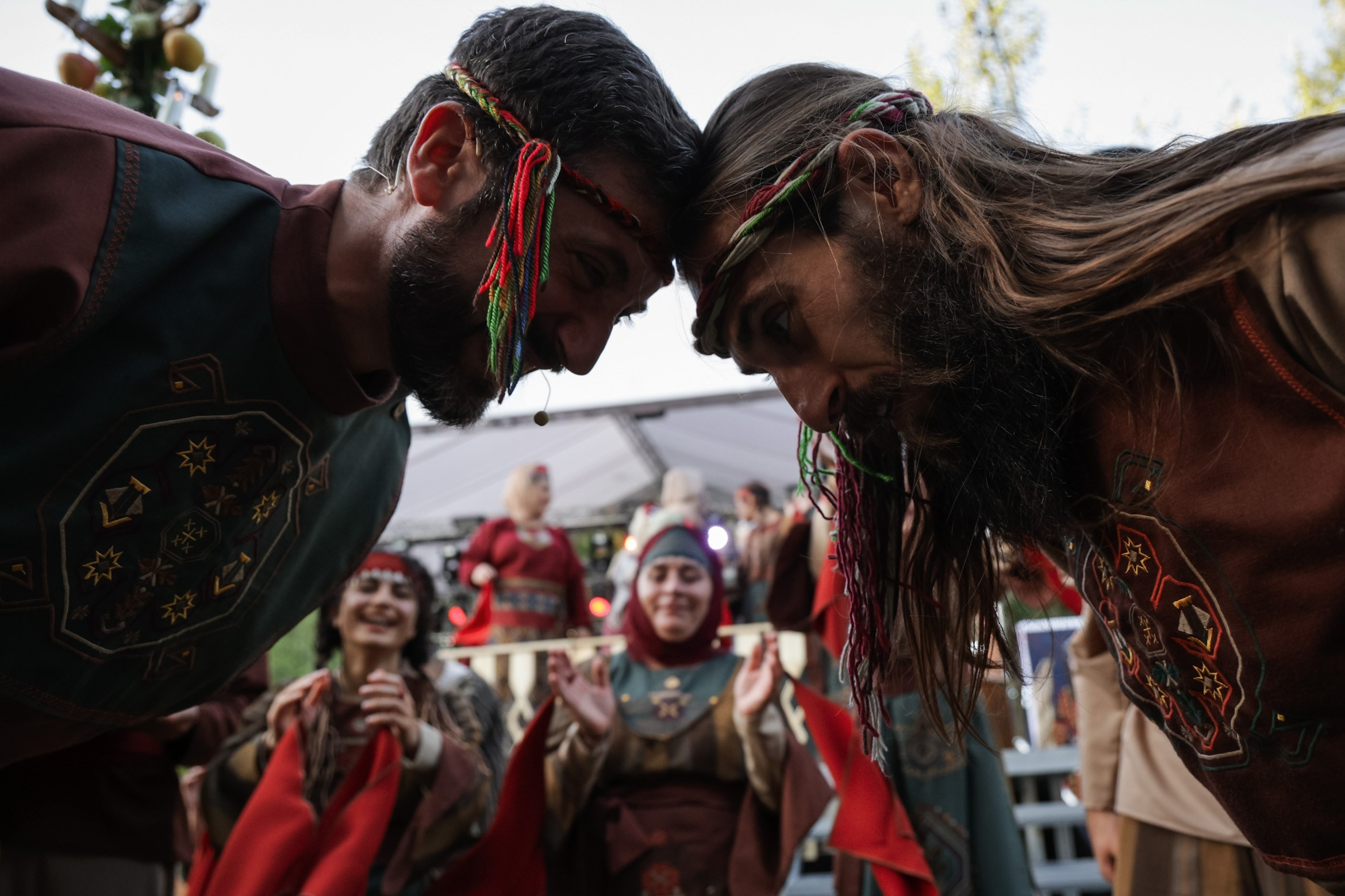 Armenian national dress and dance. Press photo