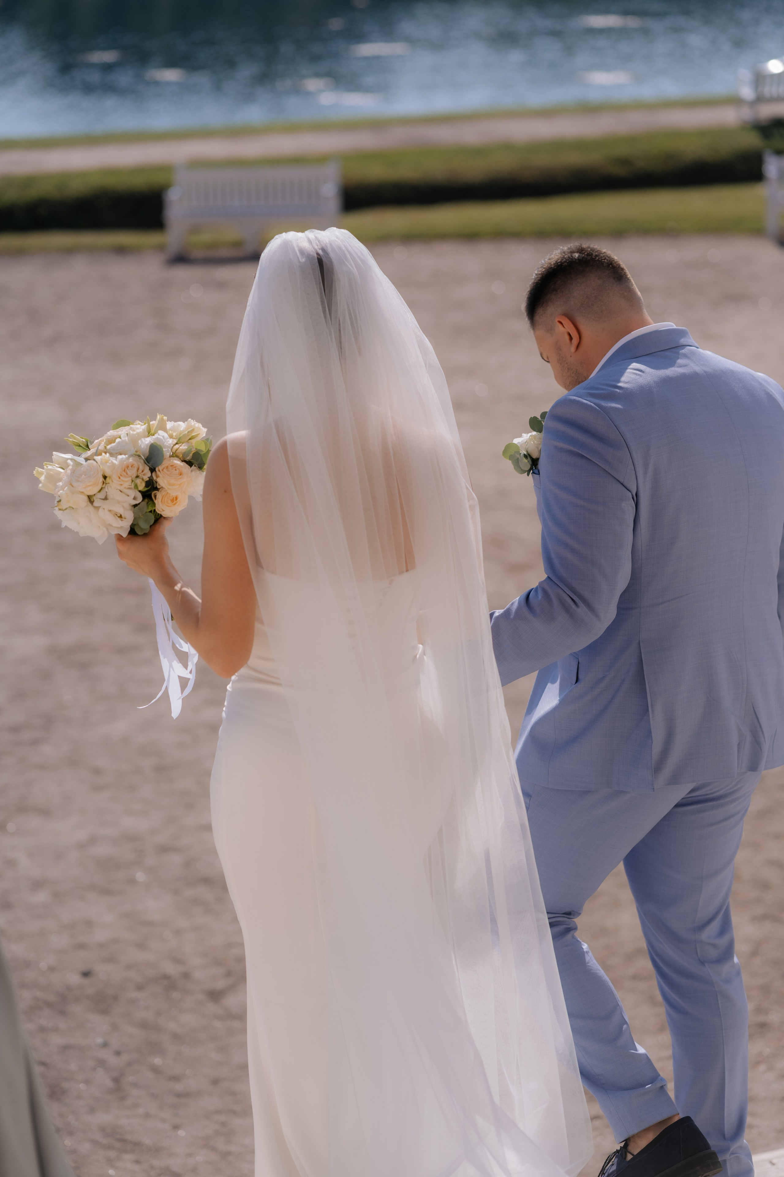 Свадебная фотосессия в Москве, парк Кусково. Свадебный фотограф в Москве Анна Полушина