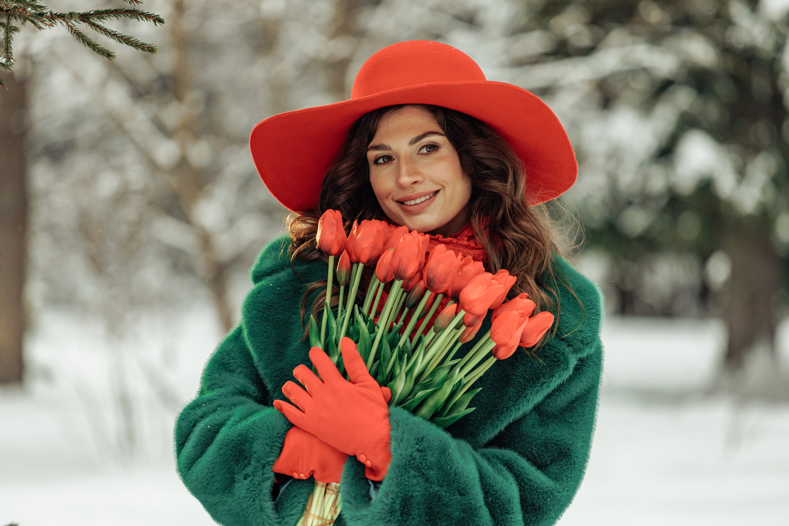 Зимний портрет для Ольги. Портретный фотограф в Москве Екатерина Богдасарова