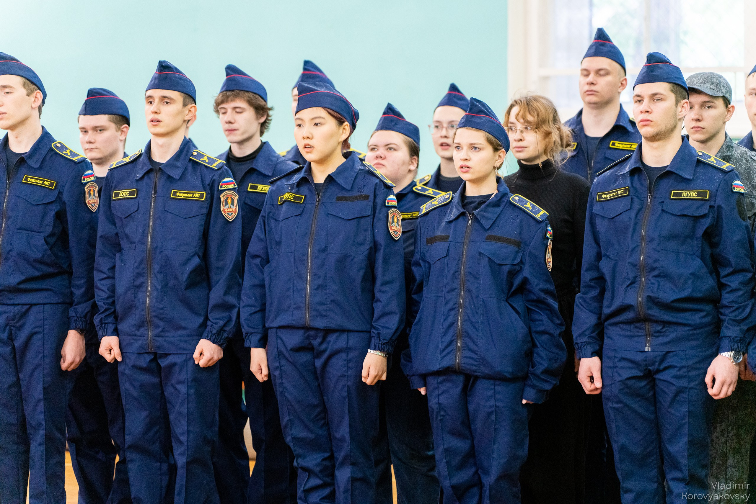 Торжественное закрытие курса военной подготовки. Фотограф Владимир Коровяковский