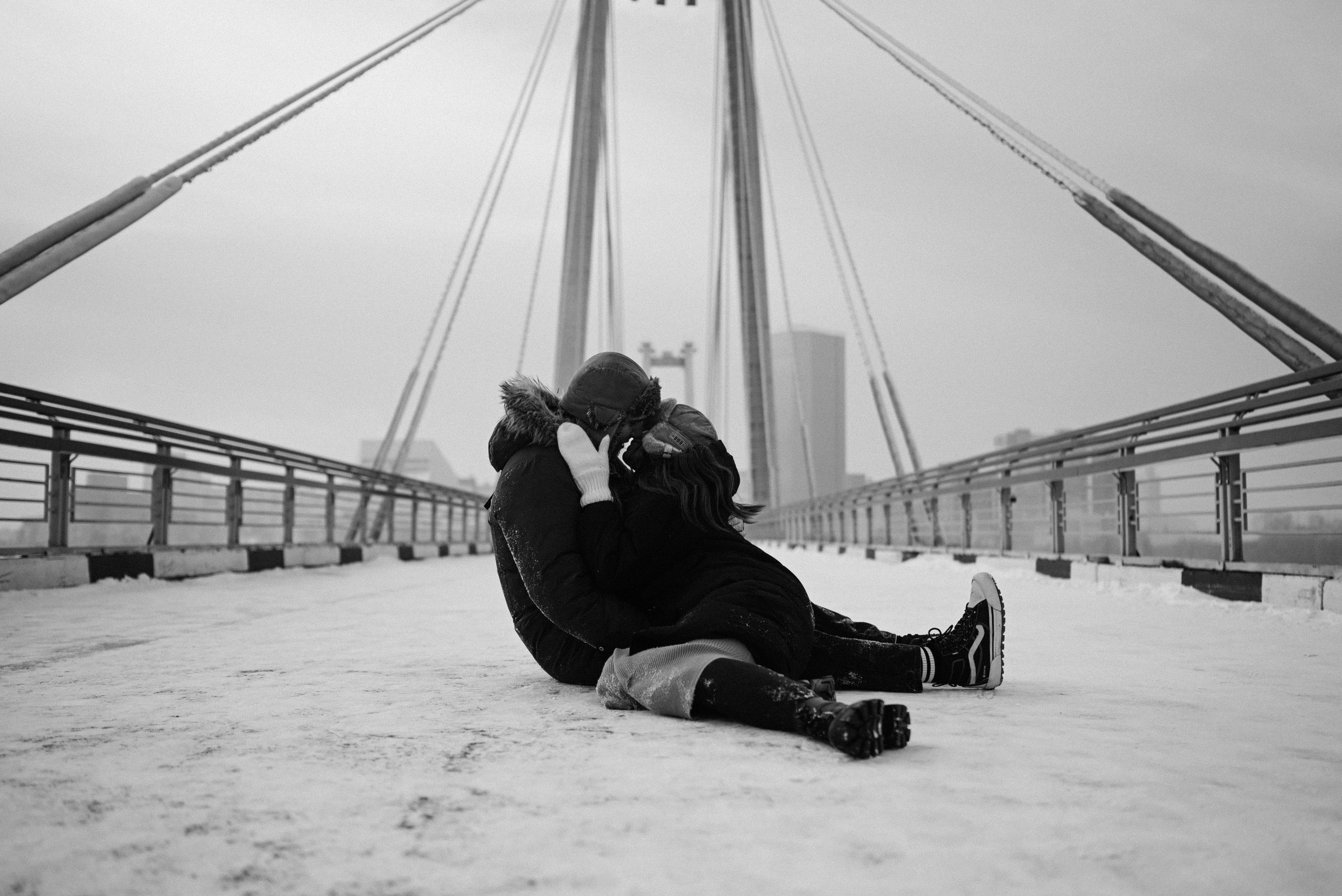 Катя и Саша. Морозное LoveStory. Фотограф Красноярск Базуев Марк