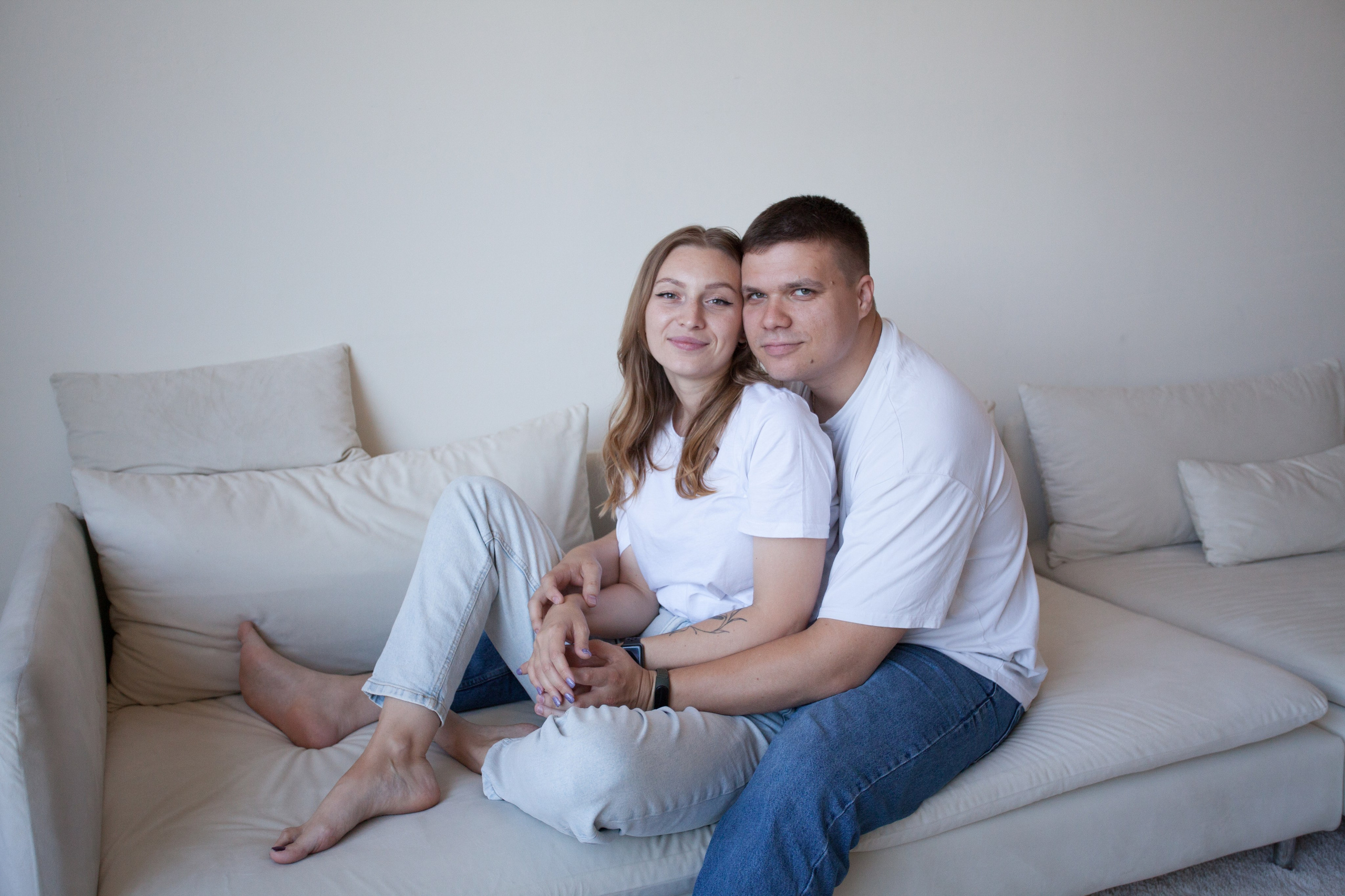 Женя и Кристина минимализм. Семейный и детский фотограф в Краснодаре Брусилова Марина