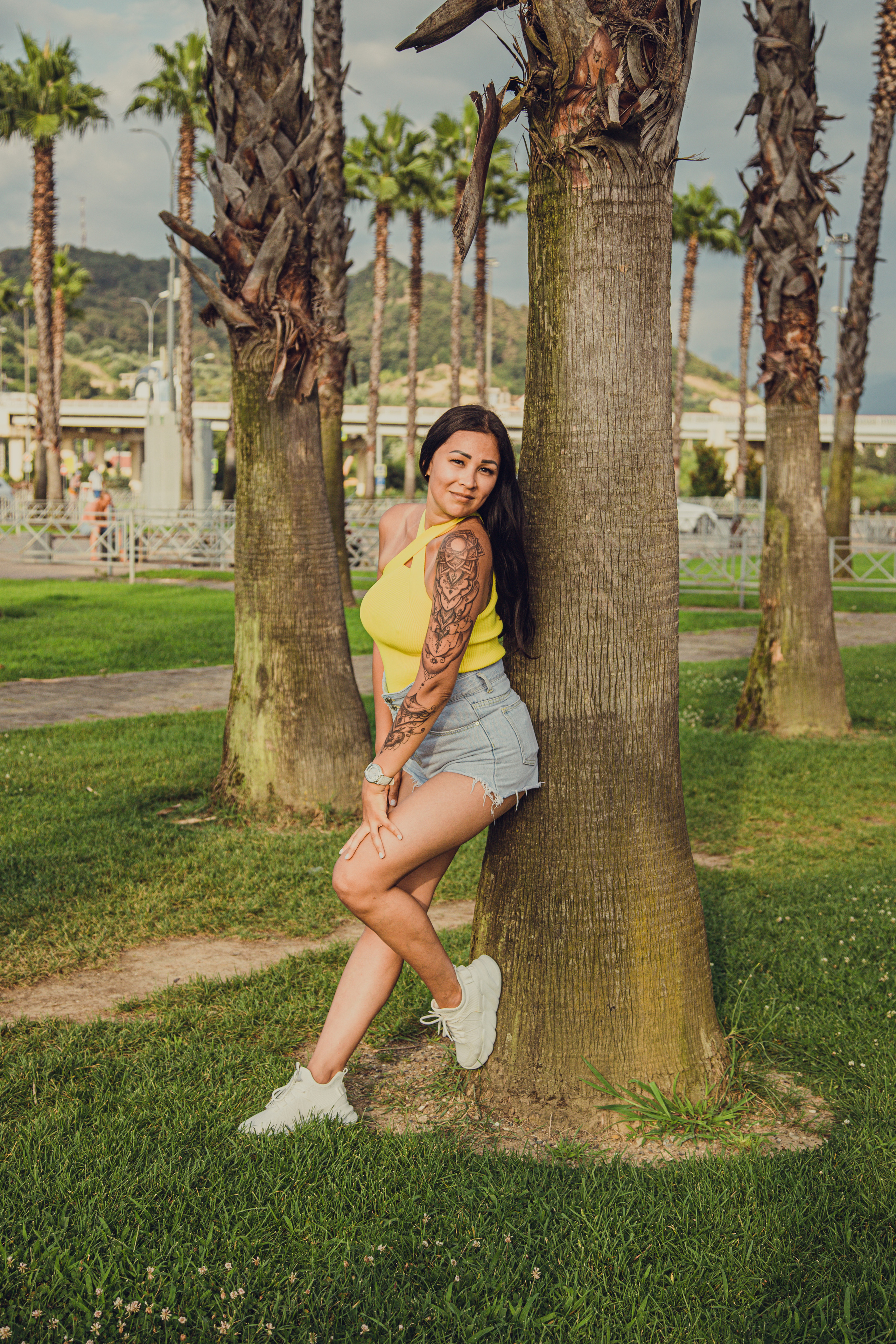 Диана с семьёй на Аллее пальм. Фотограф Сочи, Адлер, Красная Поляна — Вероника Радченко