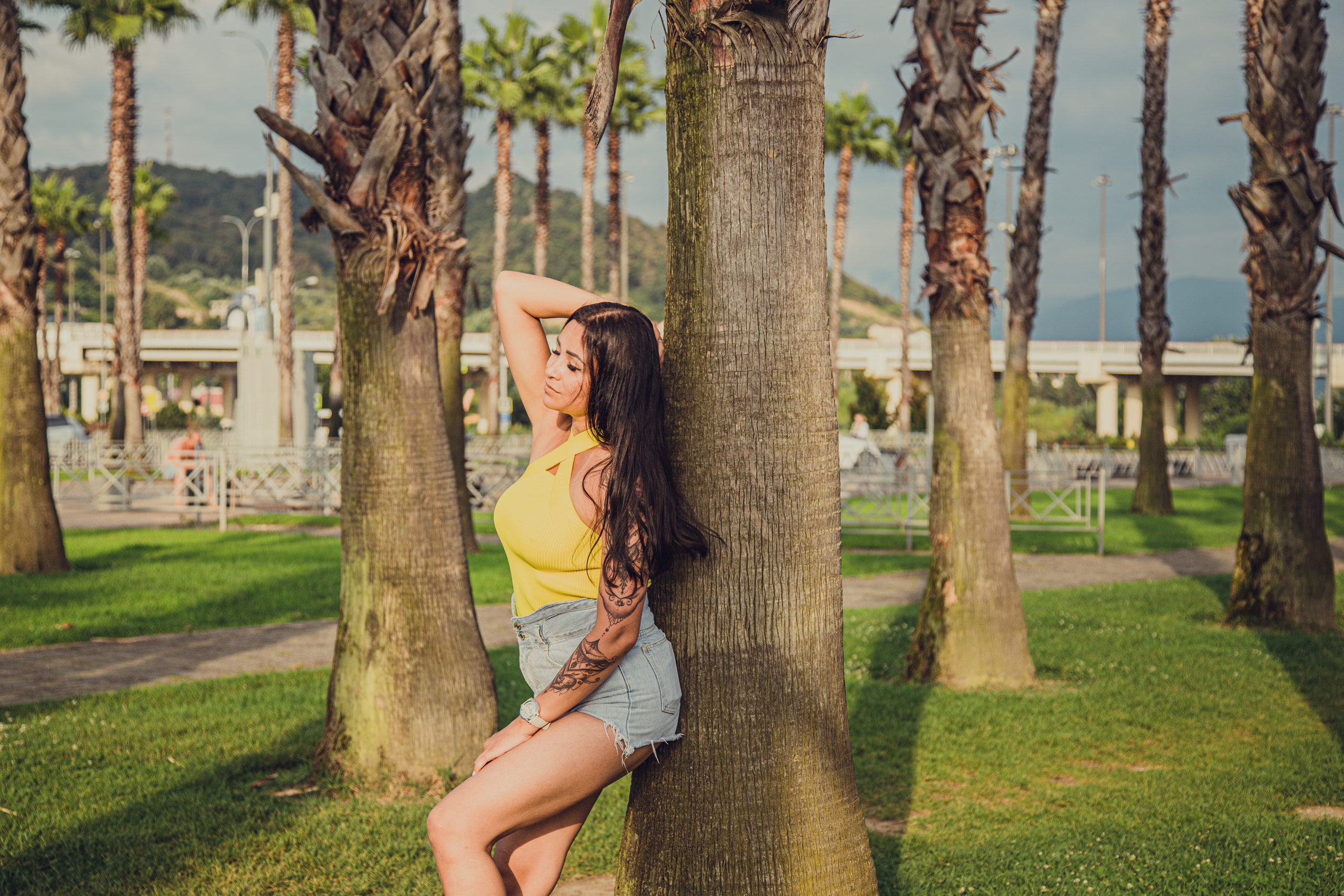 Диана с семьёй на Аллее пальм. Фотограф Сочи, Адлер, Красная Поляна — Вероника Радченко