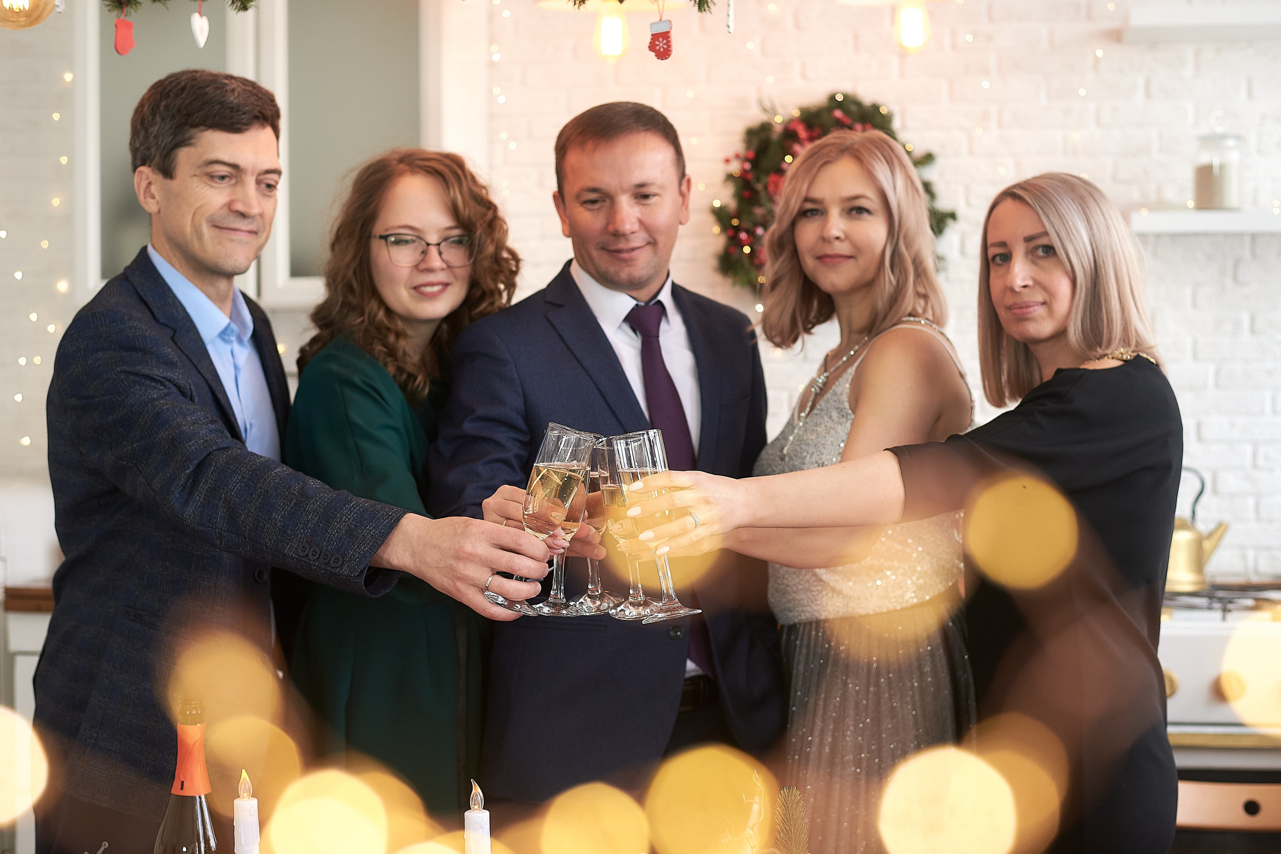 Новогодний корпоратив. Фотограф Елена Дука. Контент съемка. Семейная фотография