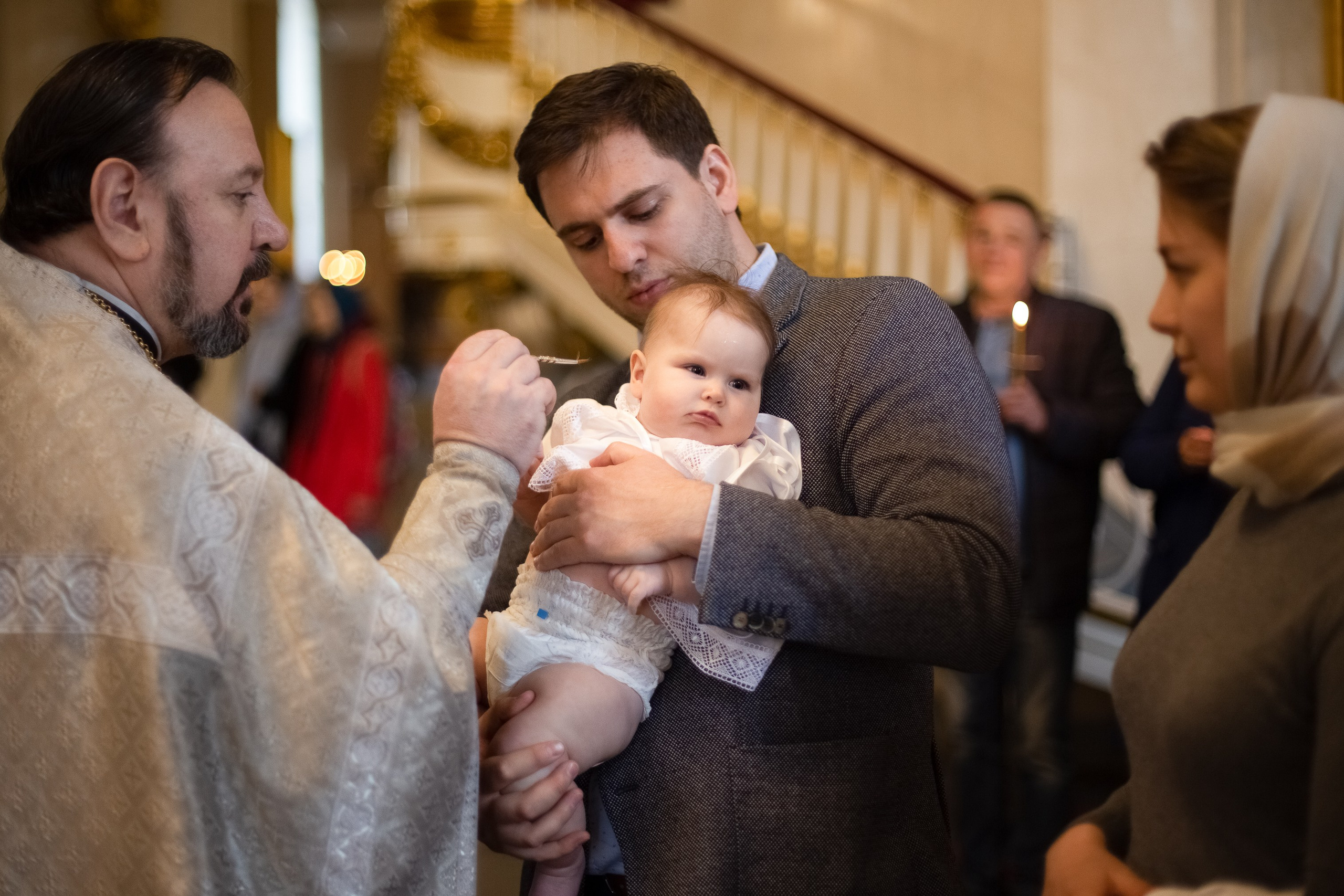 Крещение Ксении в Спасо-Преображенском соборе. Фотограф Анастасия Малеева