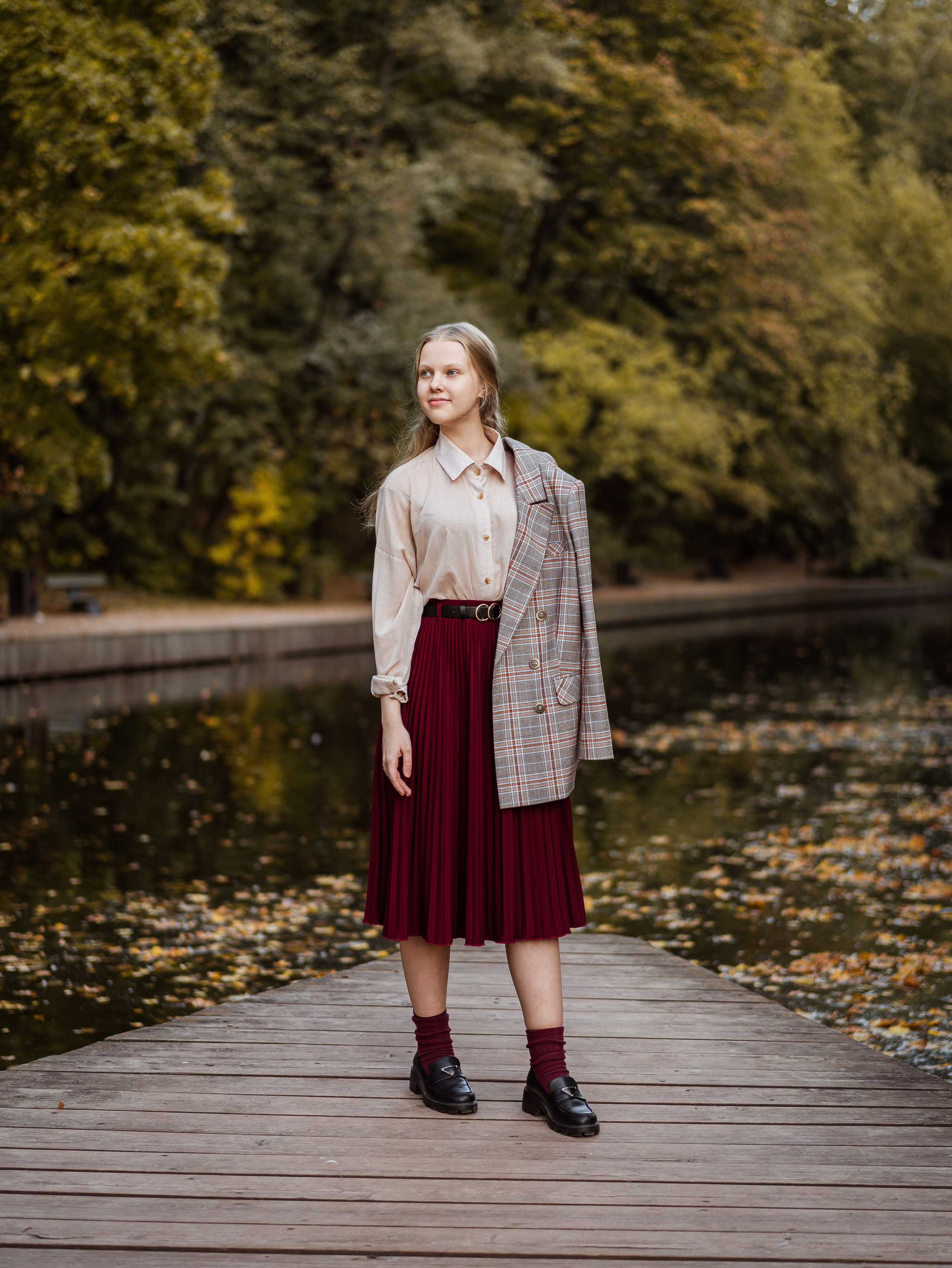 Елена — фотосессия в осеннем стиле. Фотограф Москва