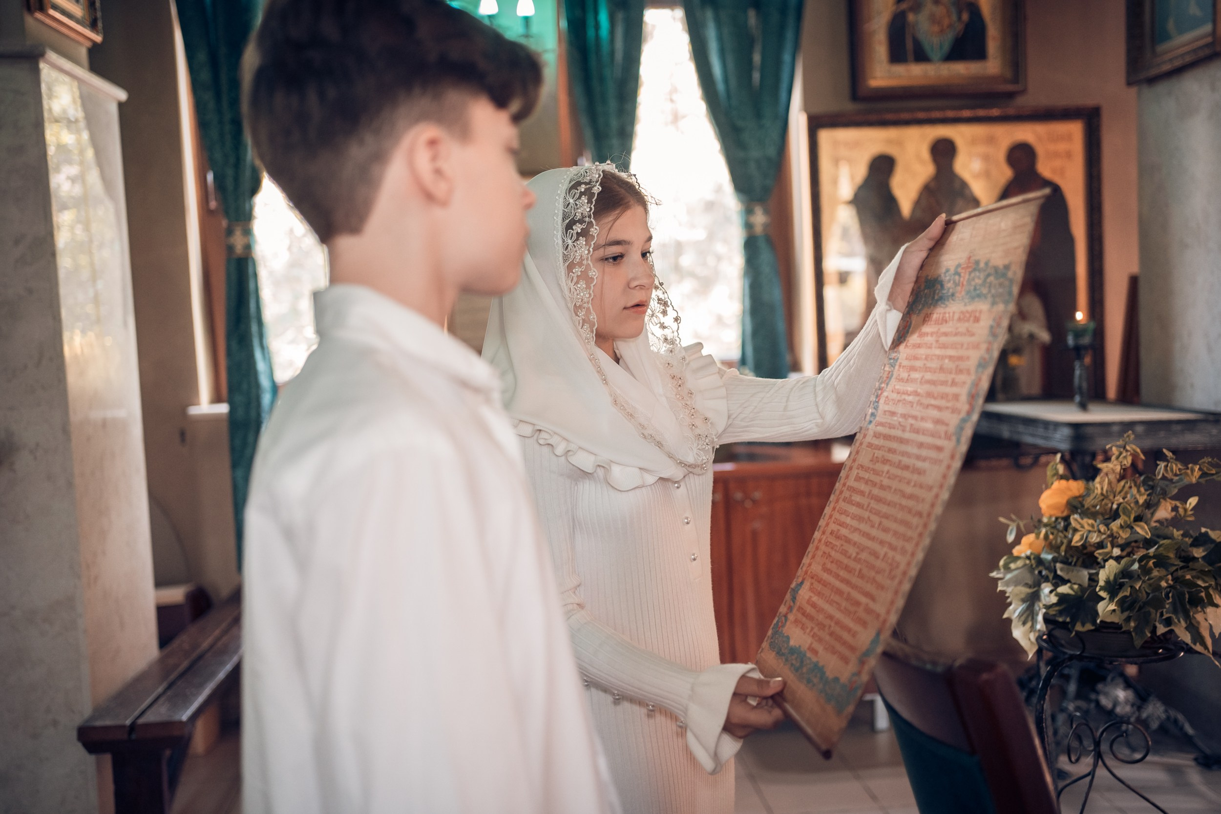 Крещение в храме Прп.Сергия Радонежского с. Орлиное. Церковный фотограф Севастополь