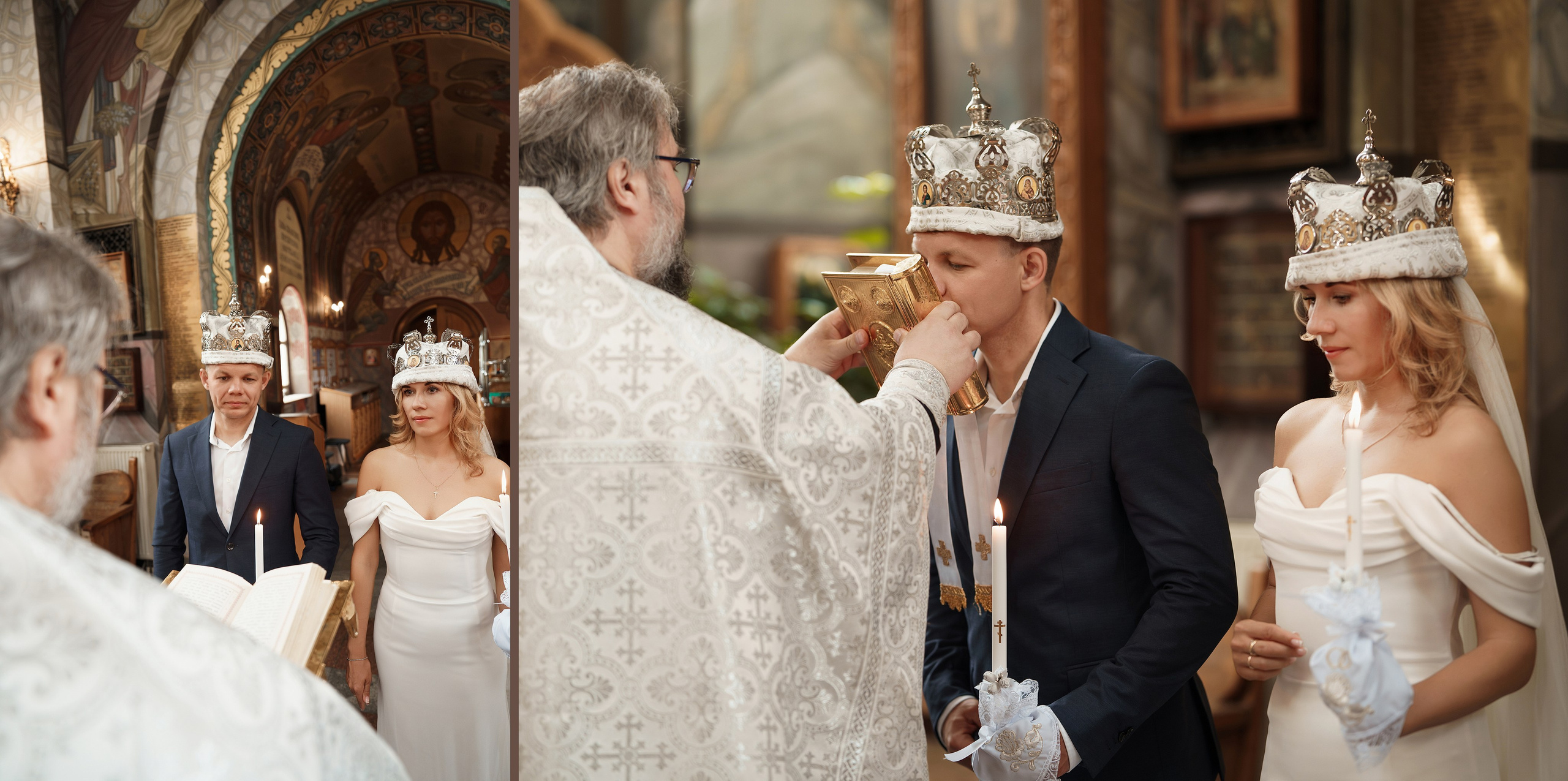 Храм Святого Великомученика Георгия Победоносца на Поклонной Горе, венчание 