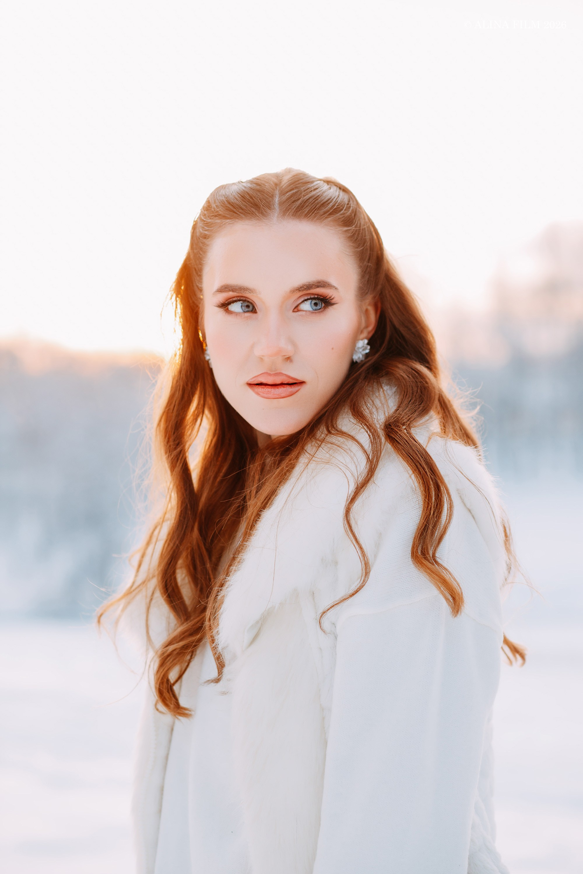 Фотопрогулка в снежном Павловске. Фотограф в Санкт-Петербурге Alina Film