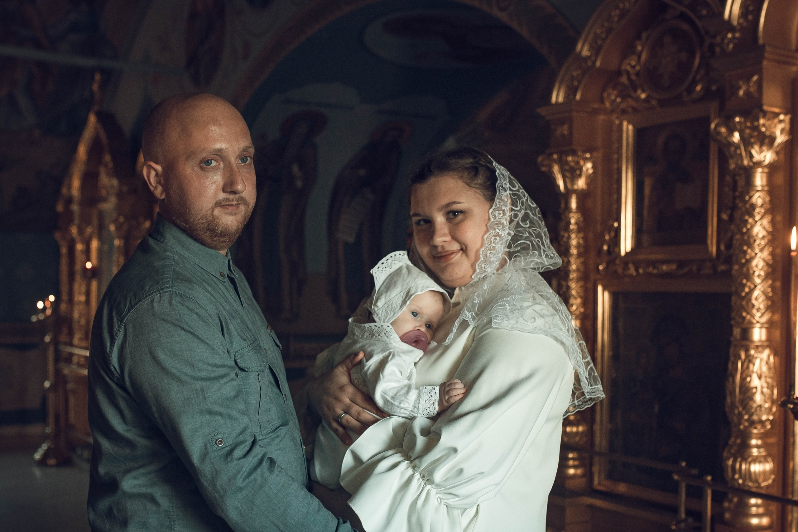 Крещение Екатерины в Троицком соборе Саратова. Фотограф на крещение в Саратове Марина Грушина