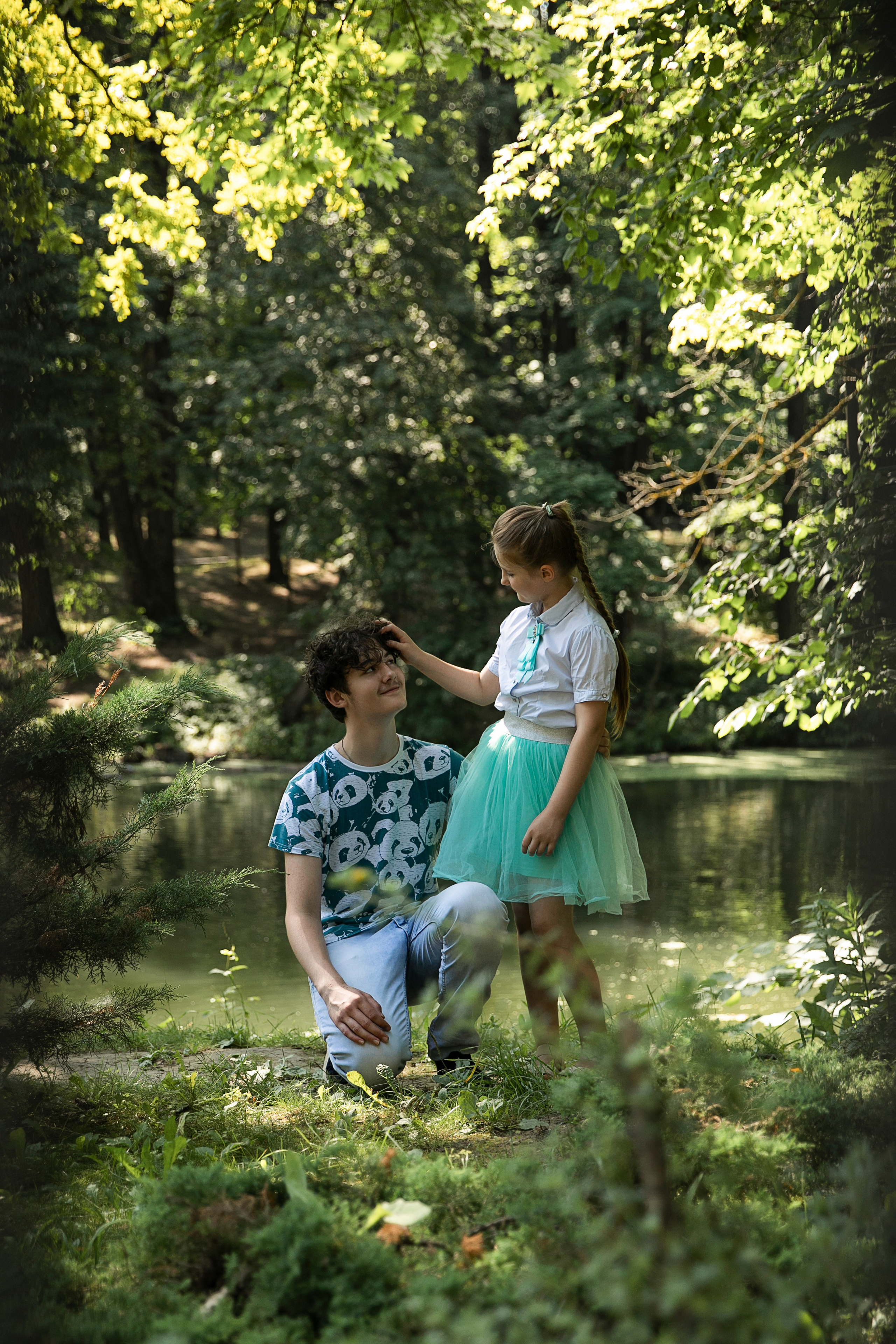 Таня, Антон, Ангелина, Саша и Лидия Петровна. Семейный и школьный фотограф Катерина Голубева