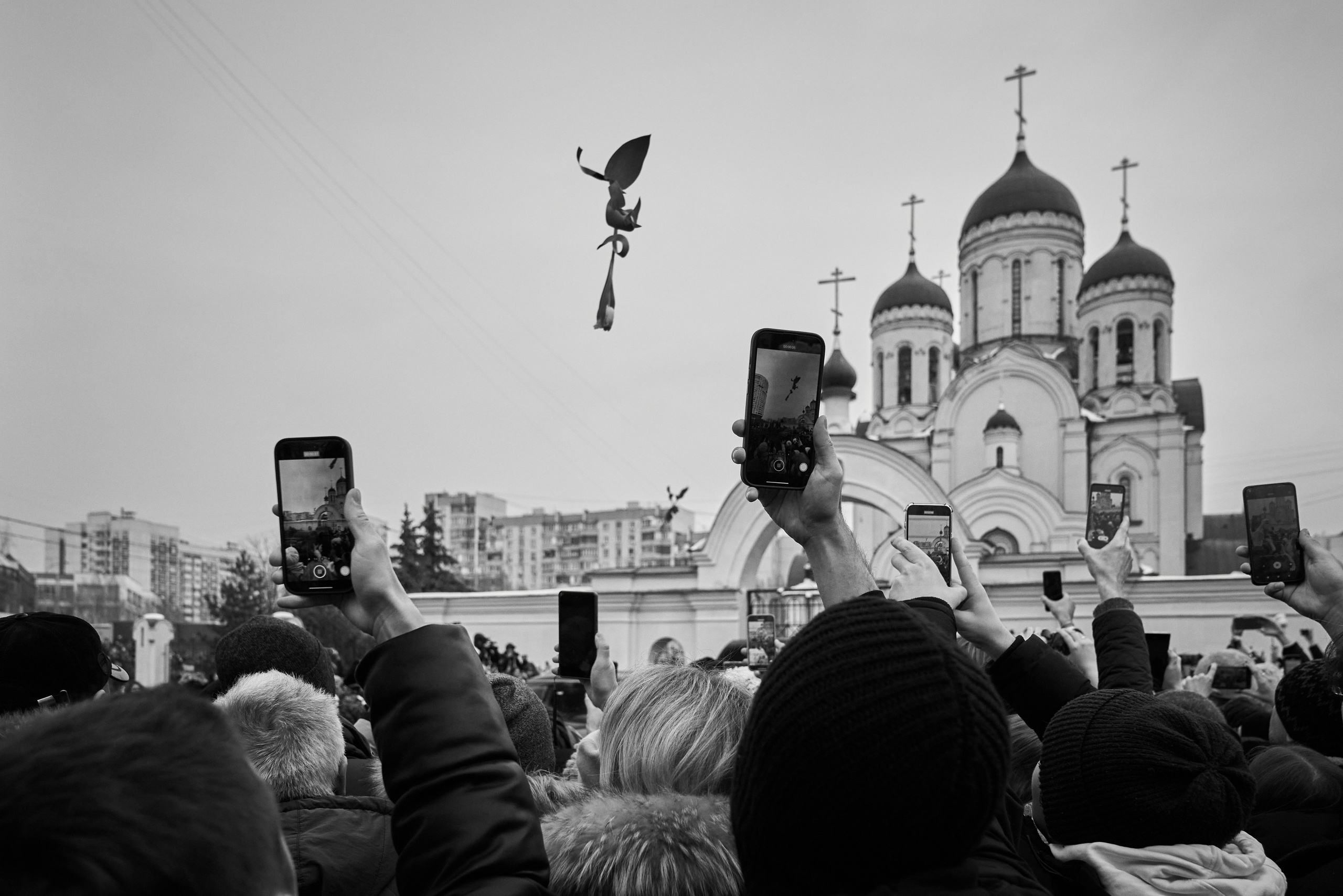 Похороны Алексея Навального. Дзешульская, фотограф