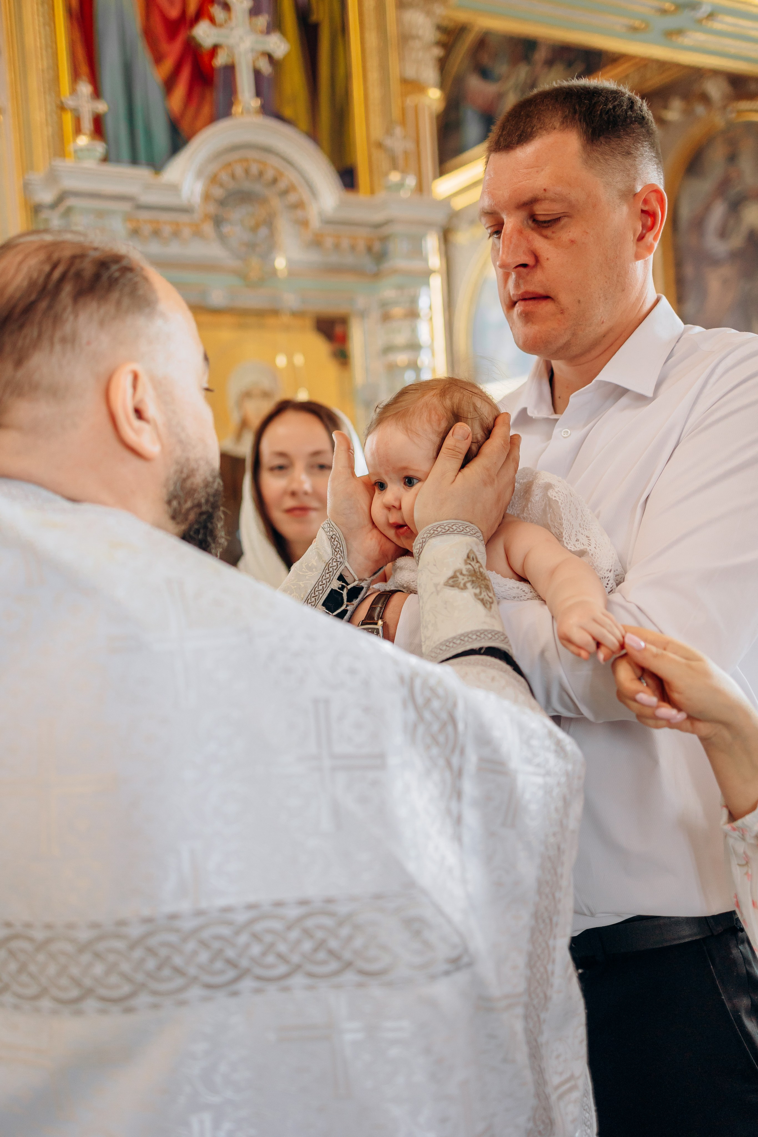 Таинство крещения Александры в Валяевке. Семейный фотограф в Пензе Мария Левина