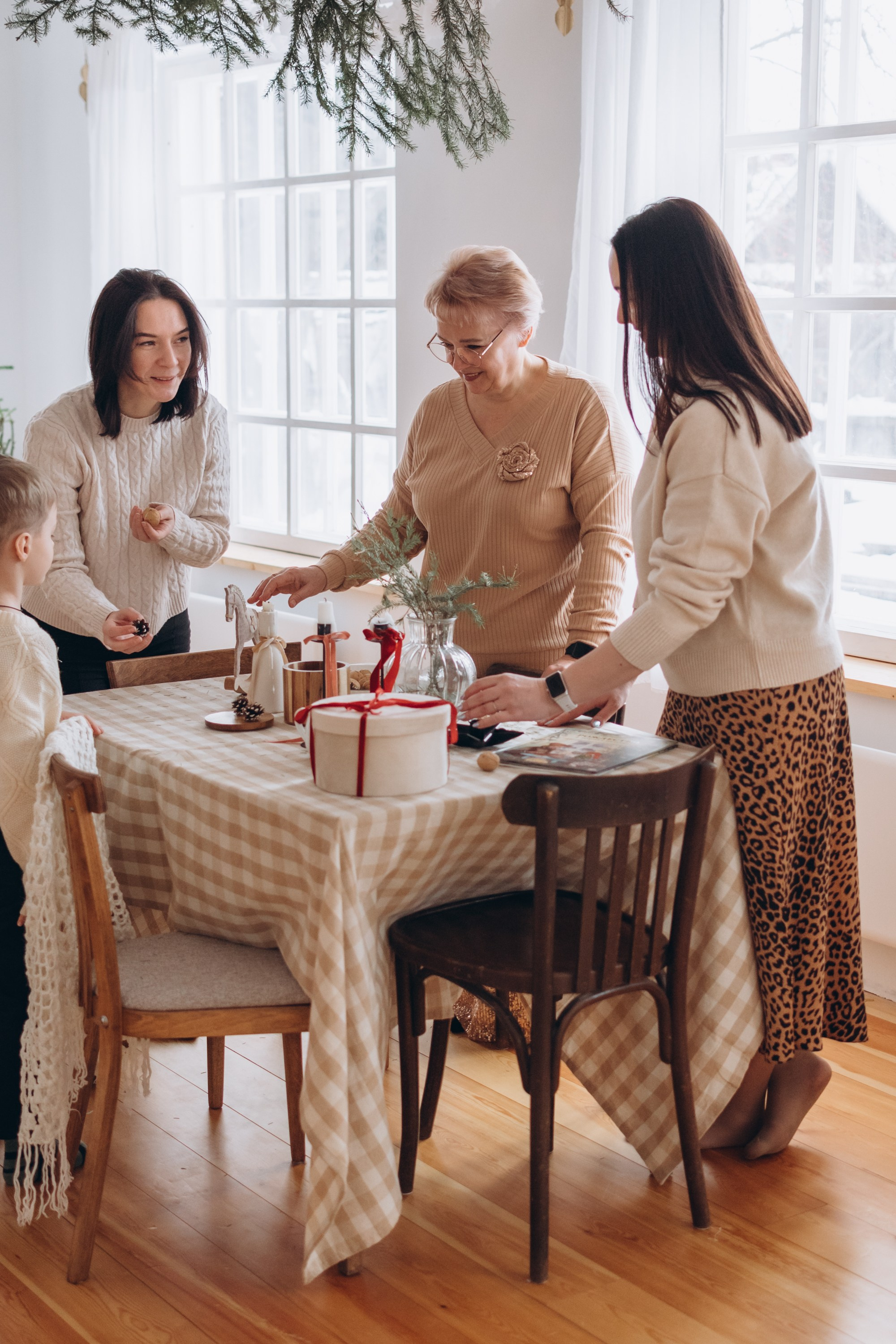 Новогодняя съемка Ольги с семьей. Семейный фотограф в Тюмени Ксения Мязитова