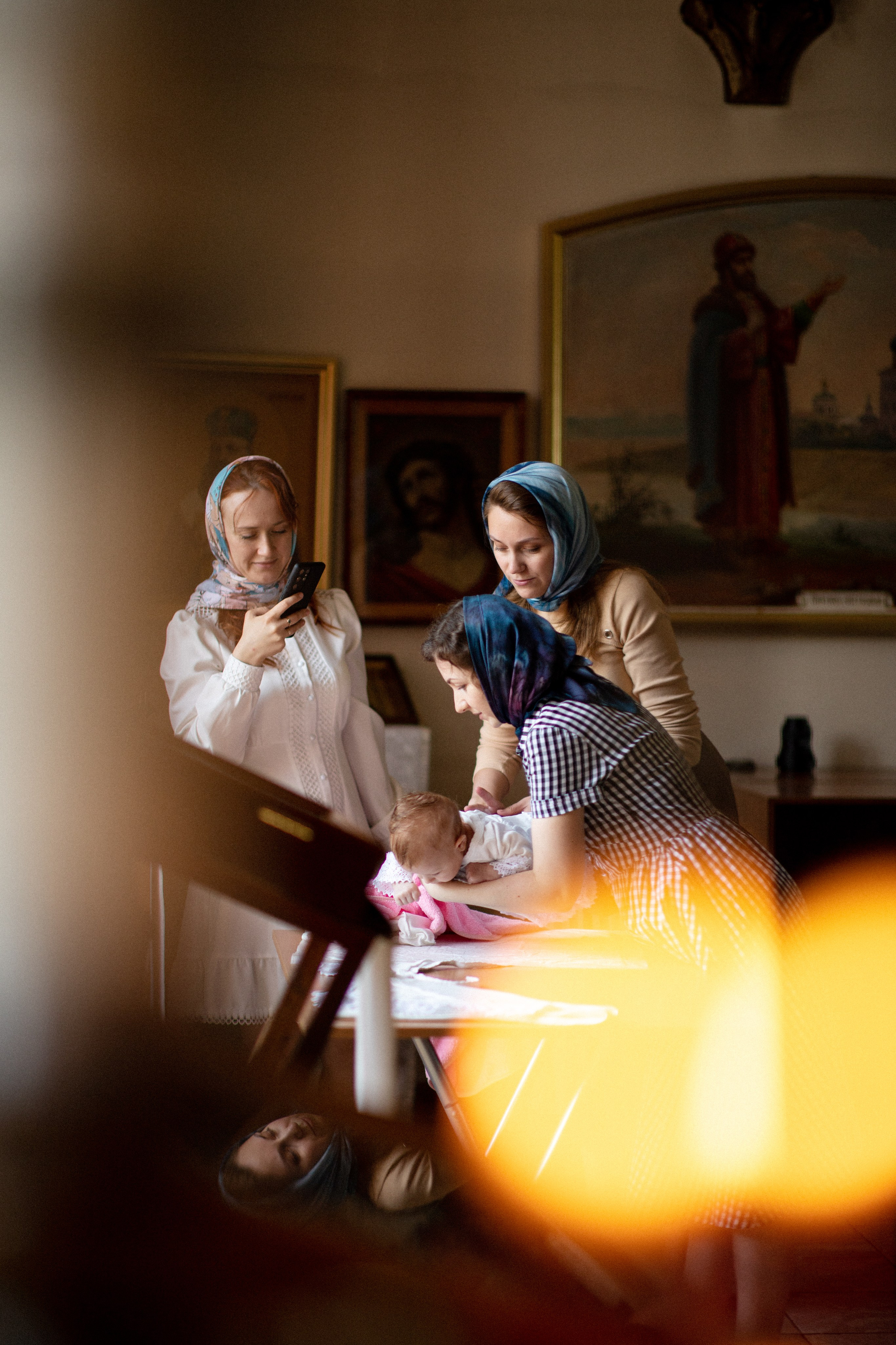 Крещение Марии. Фотограф на крещение в Рязани. Семейный фотограф