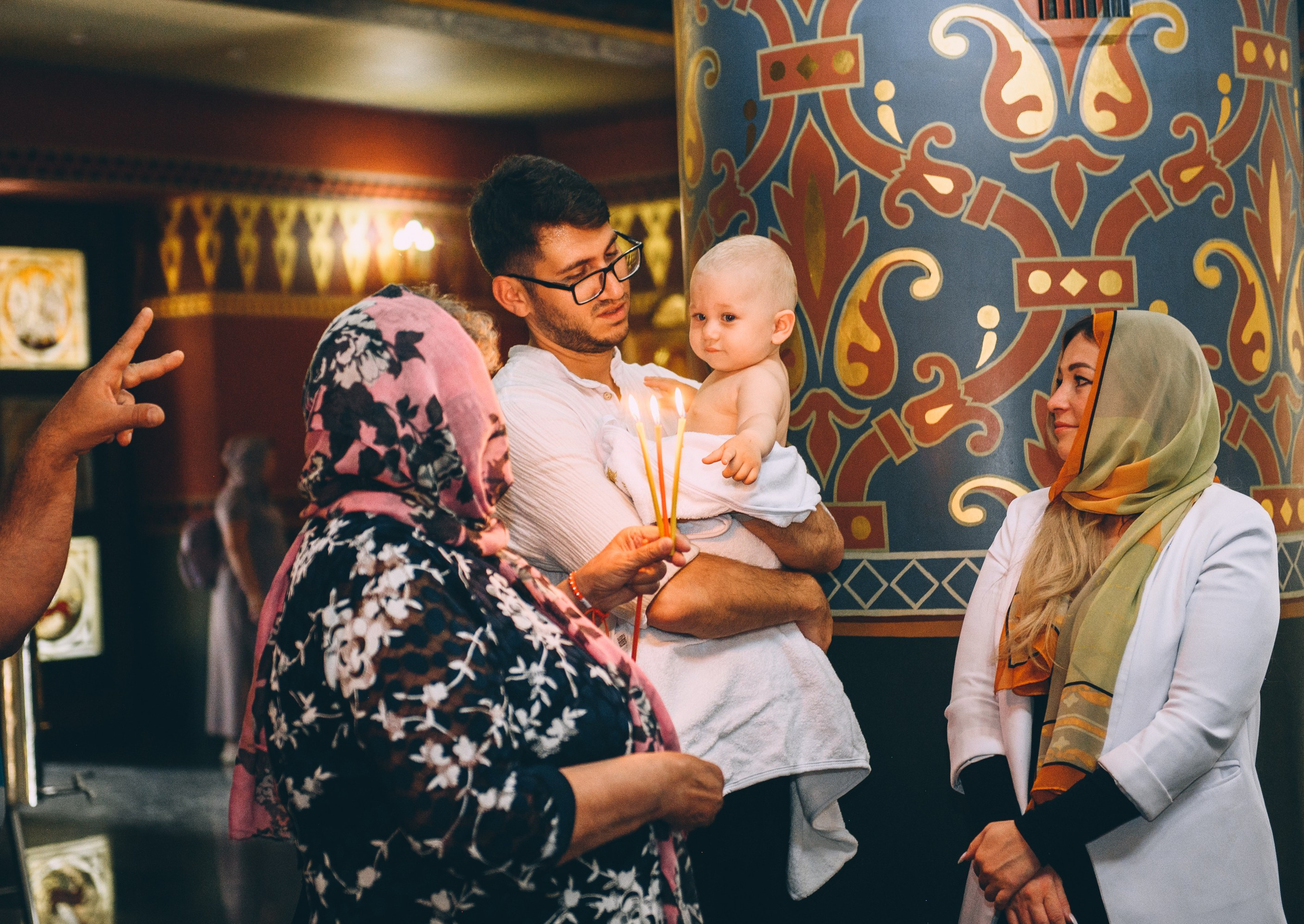 Крещение в храме Нерукотворного Образа Христа Спасителя. Свадебный и семейный фотограф София Невская