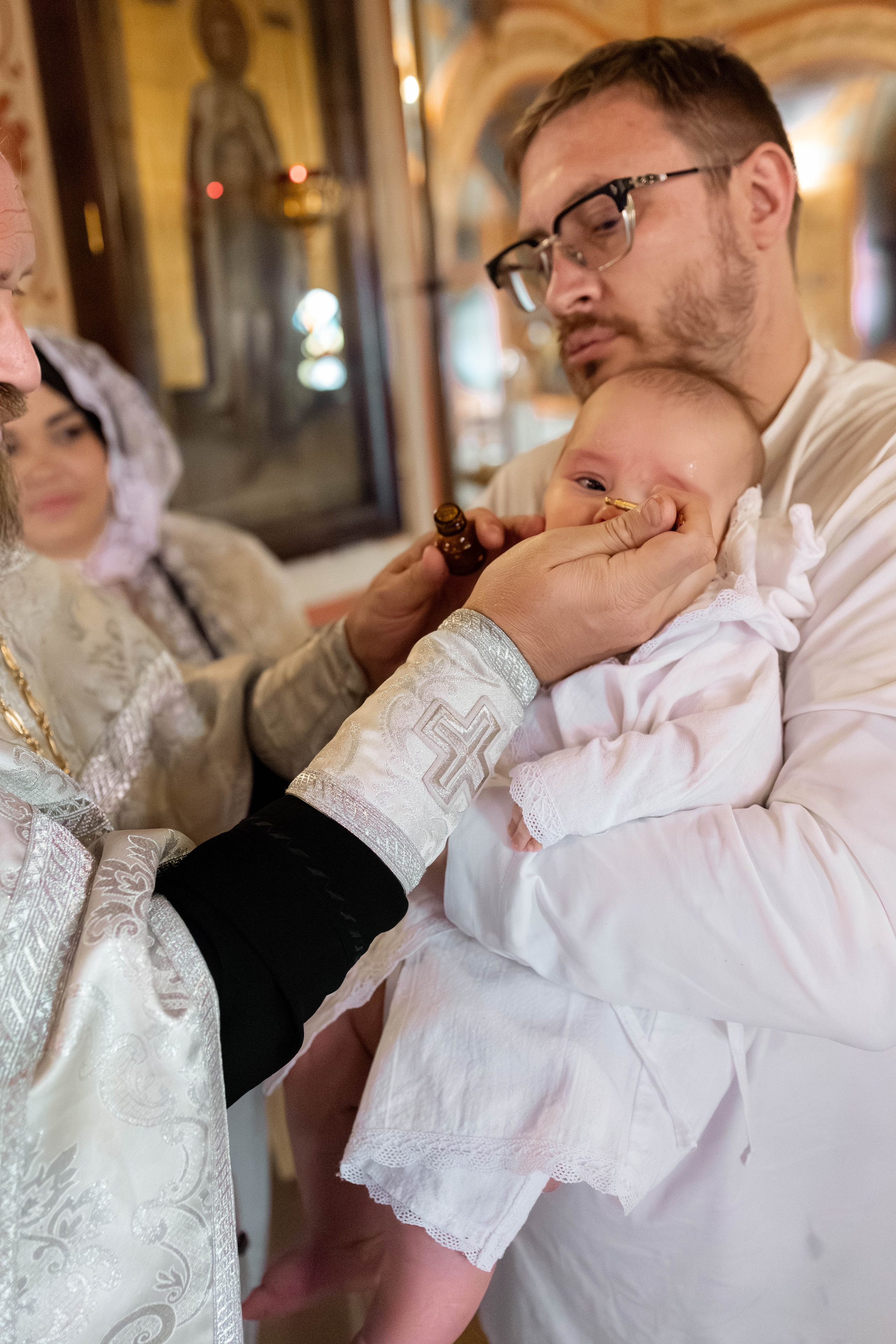 Таинство Крещения Евгения. Фотограф новорождённых Newborn Москва