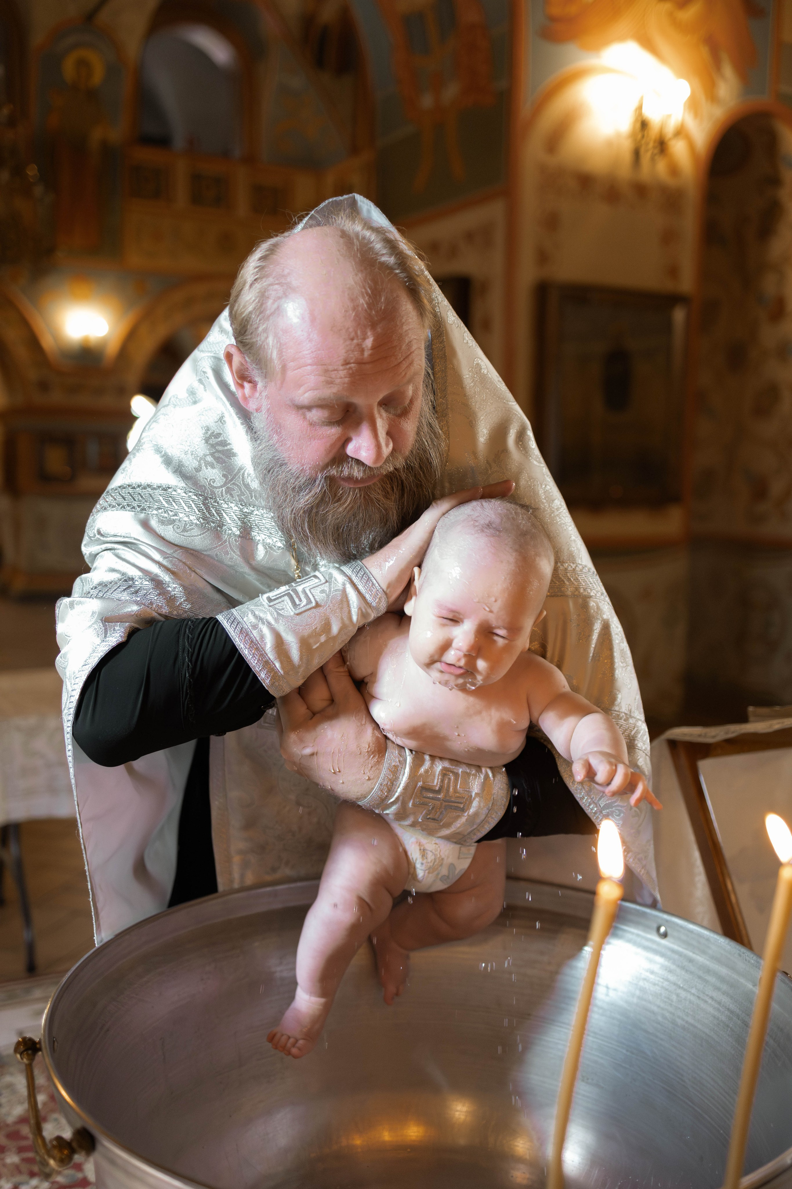 Таинство Крещения Евгения. Фотограф новорождённых Newborn Москва