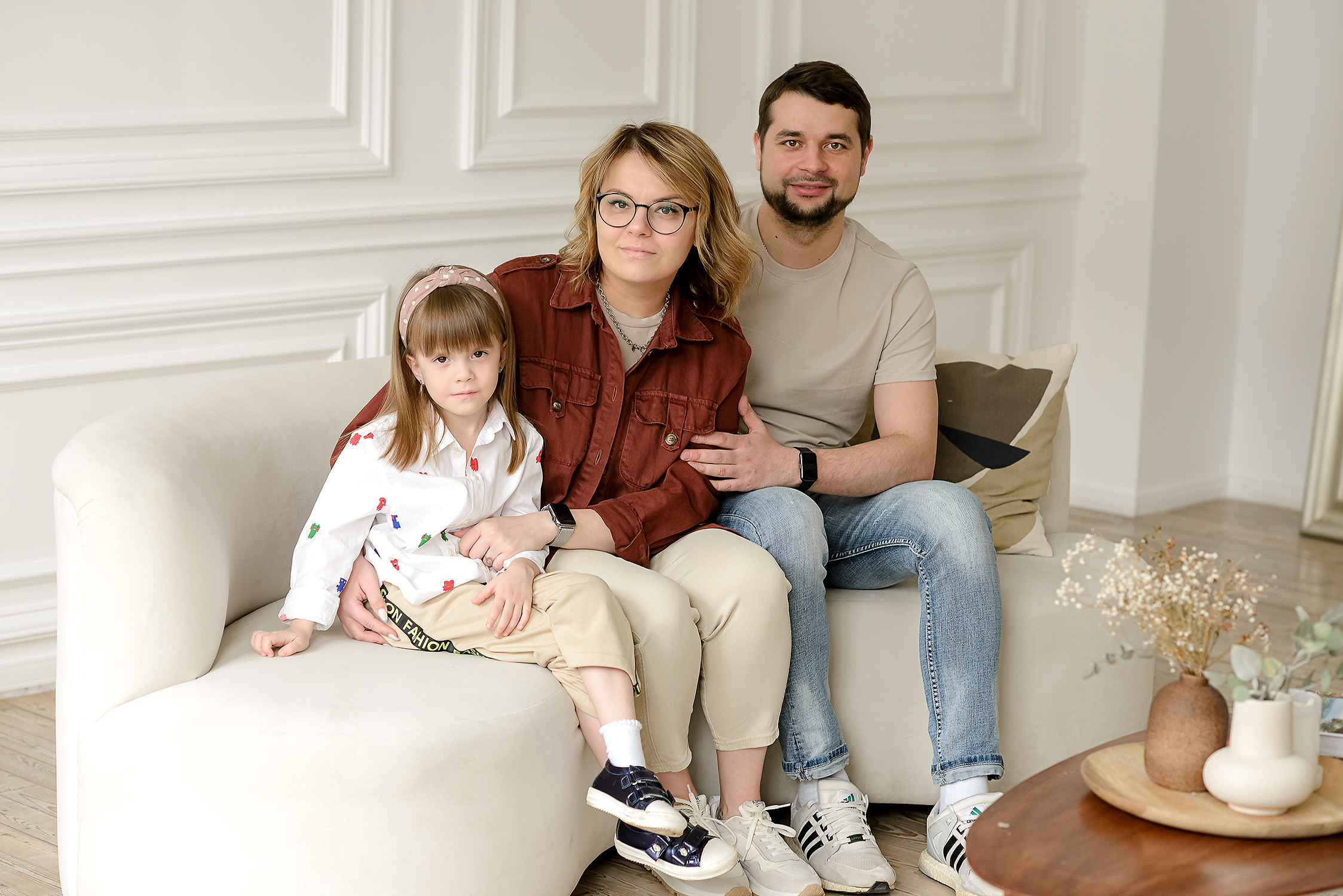 Студийные семейные съемки. Фотограф Александра Бонова