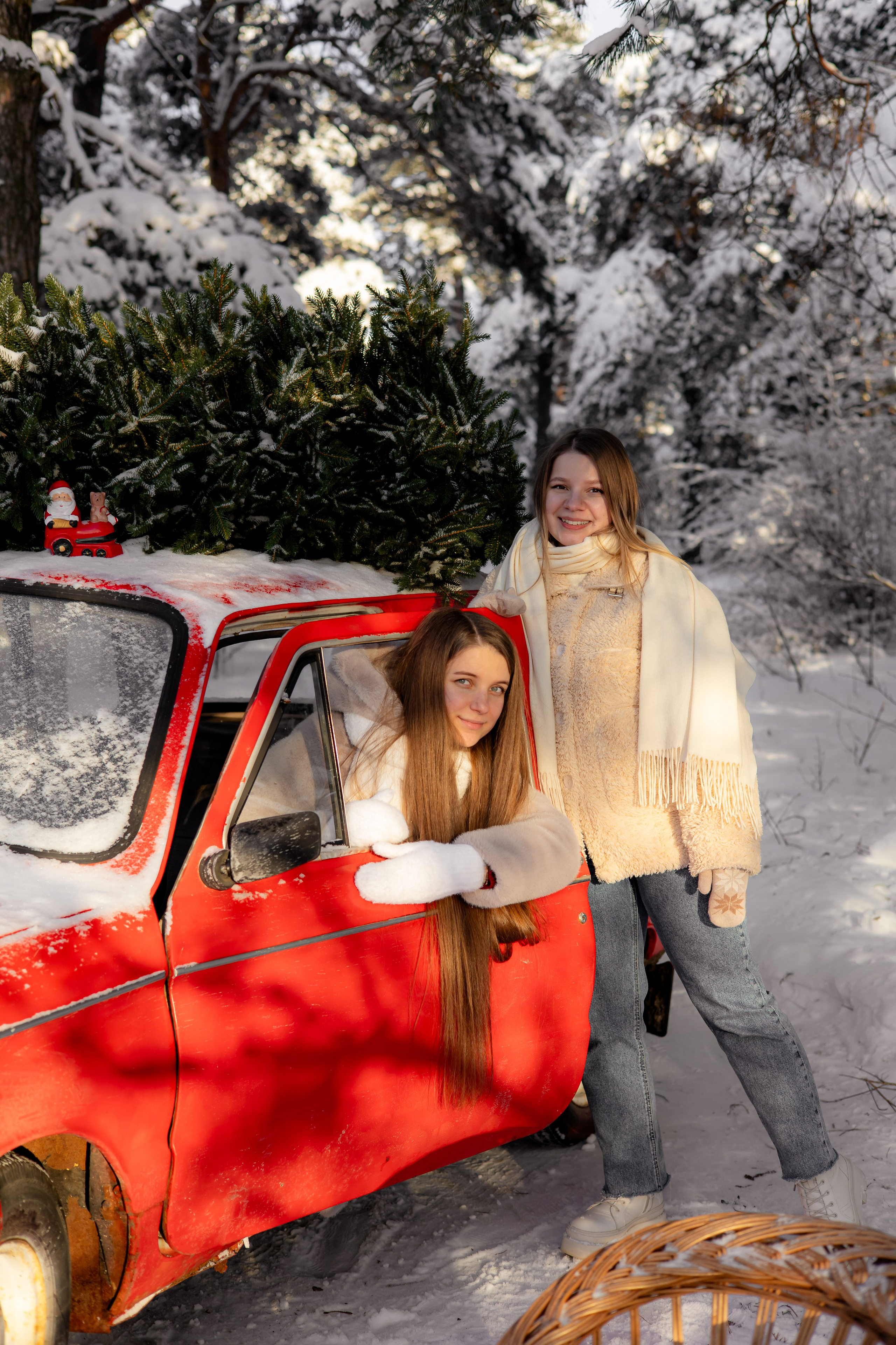 Фотодень «Авто в зимнем лесу». Детский и семейный фотограф Алёна Агеева