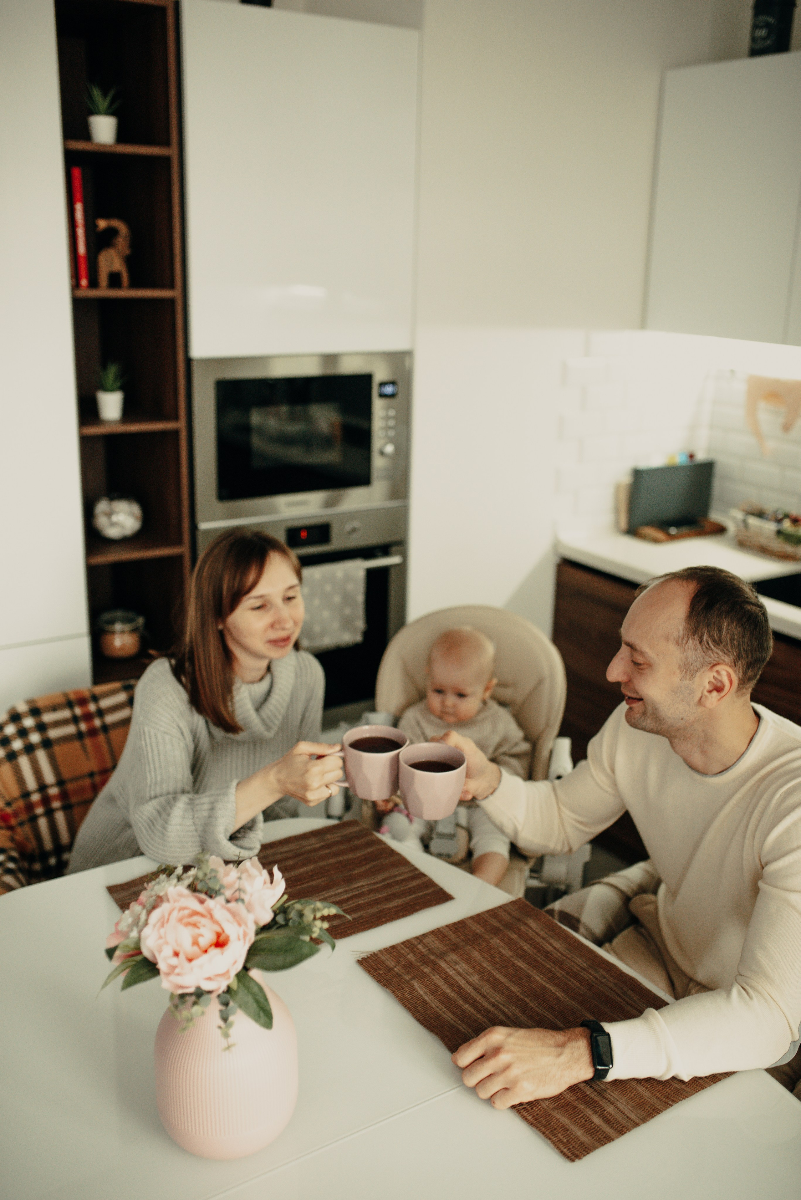 Домашняя семейная история: Василисе 10 месяцев. Семейная фотосессия Бутово Москва фотограф Алина Морщагина