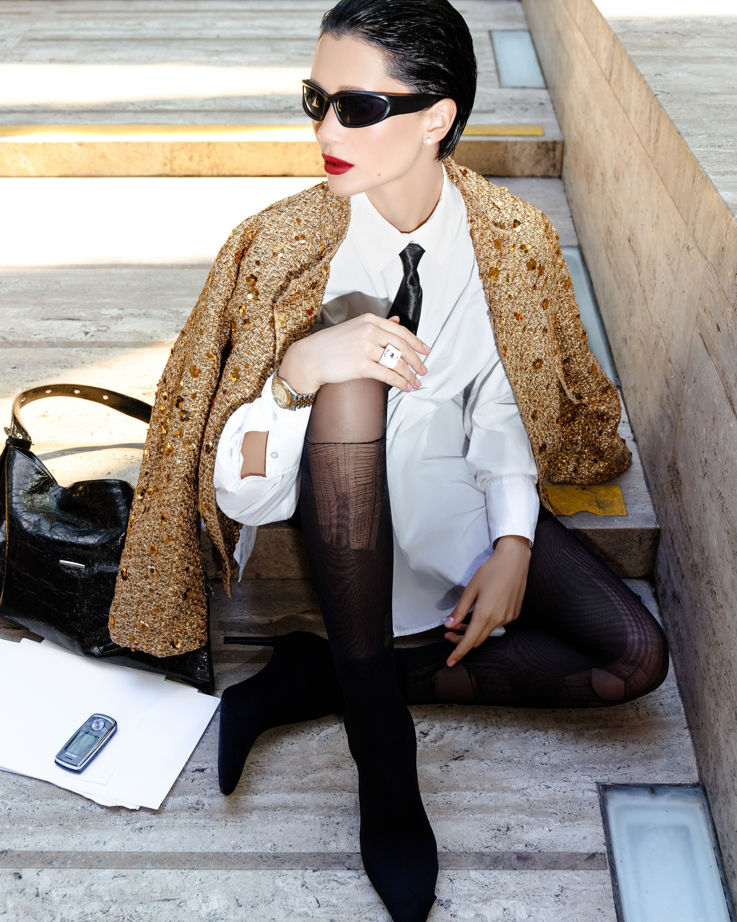 Летняя fashion-съёмка в Петербурге в стиле Balenciaga