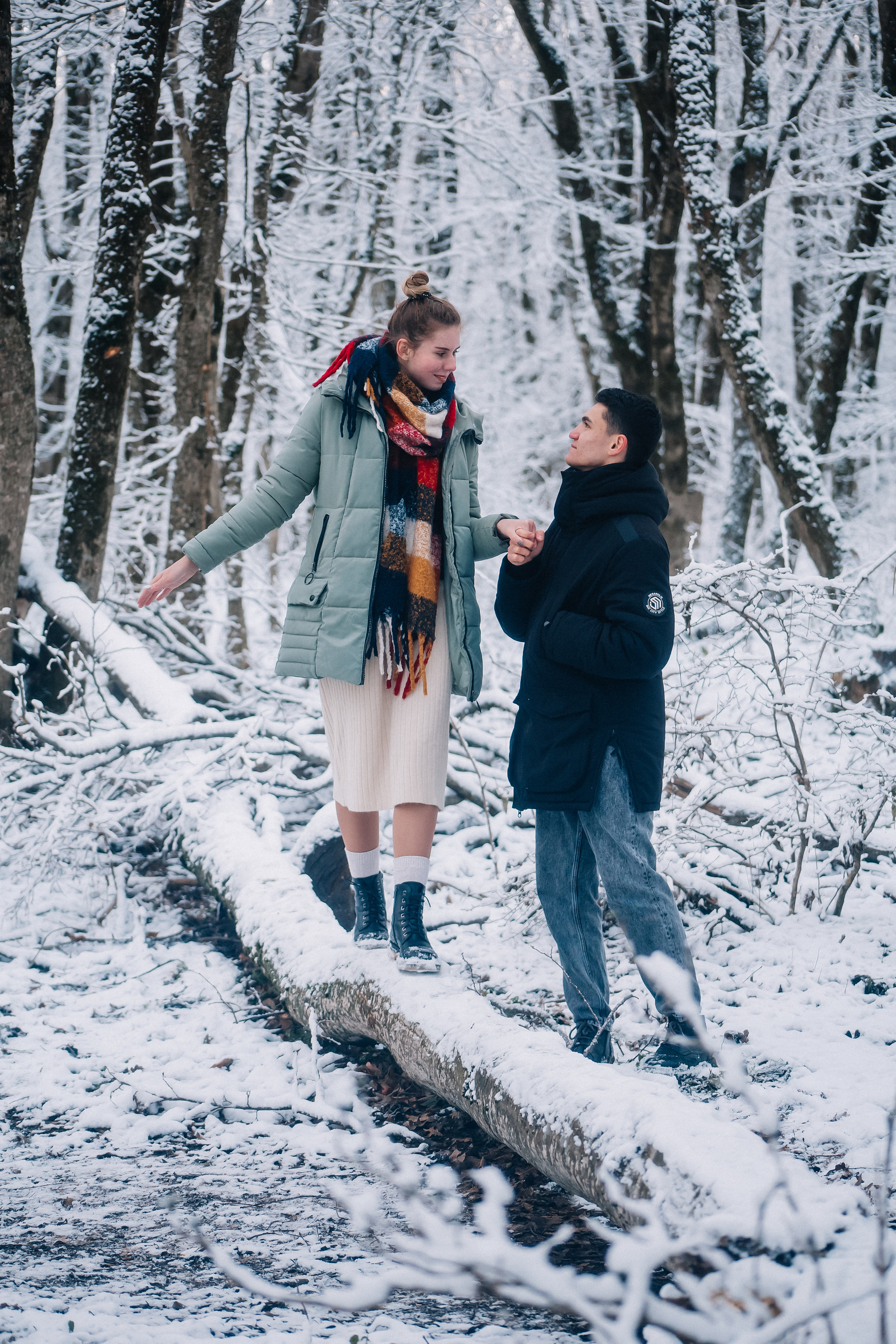 Зимняя Love story в лесу Ставрополя. Фотограф Ставрополь Пятигорск Елизавета Дарина