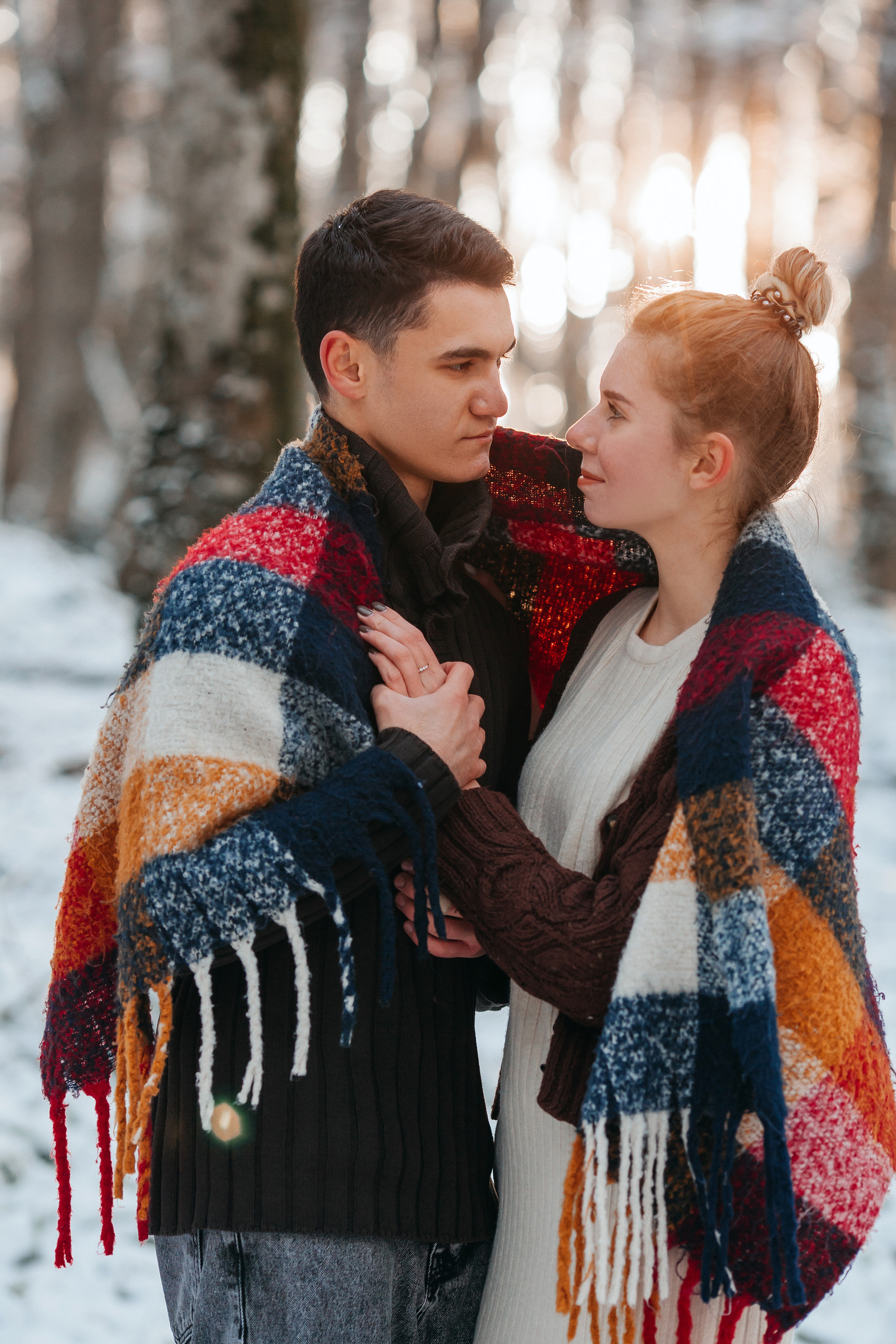 Зимняя Love story в лесу Ставрополя. Фотограф Ставрополь Пятигорск Елизавета Дарина