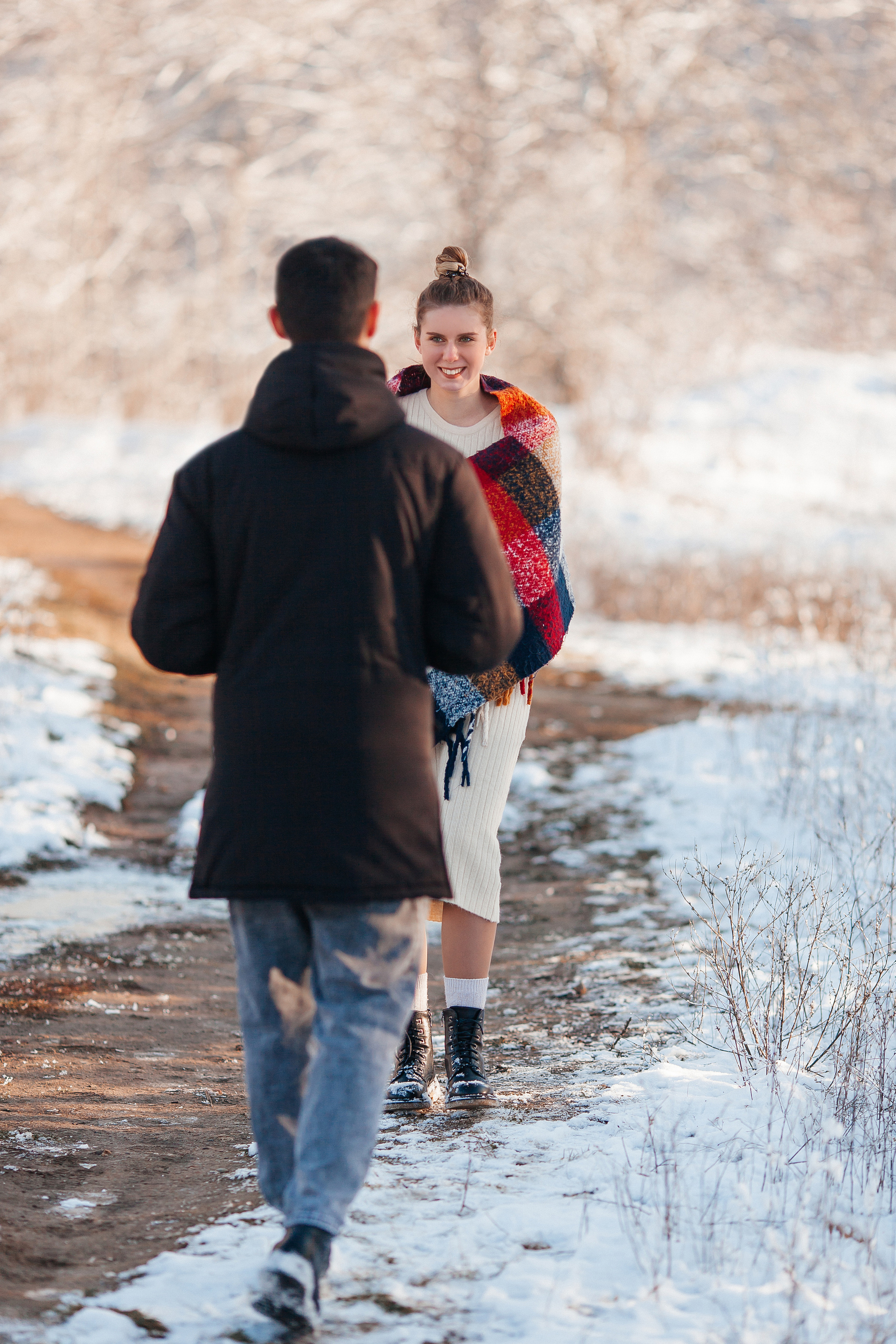 Зимняя Love story в лесу Ставрополя. Фотограф Ставрополь Пятигорск Елизавета Дарина