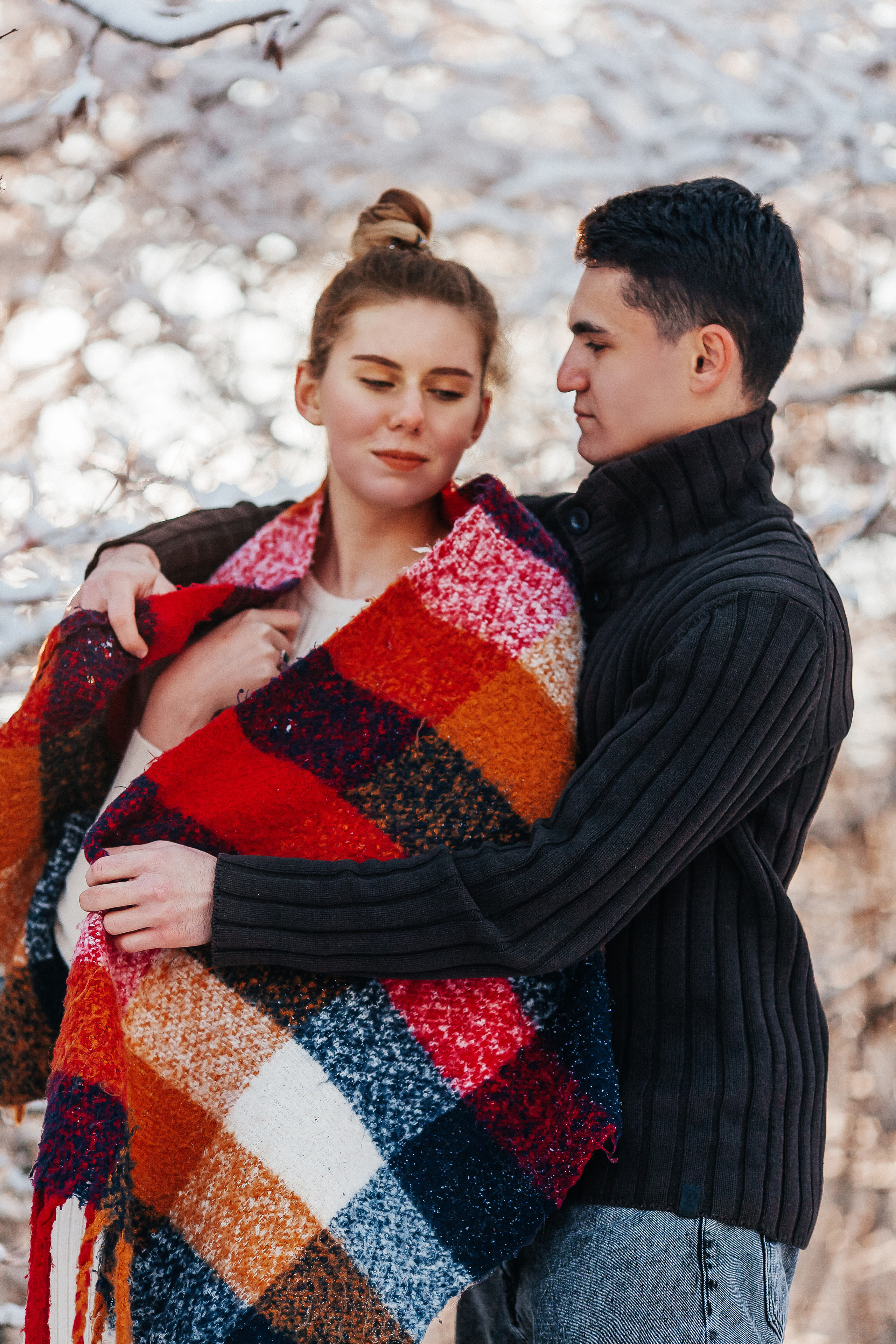 Зимняя Love story в лесу Ставрополя. Фотограф Ставрополь Пятигорск Елизавета Дарина