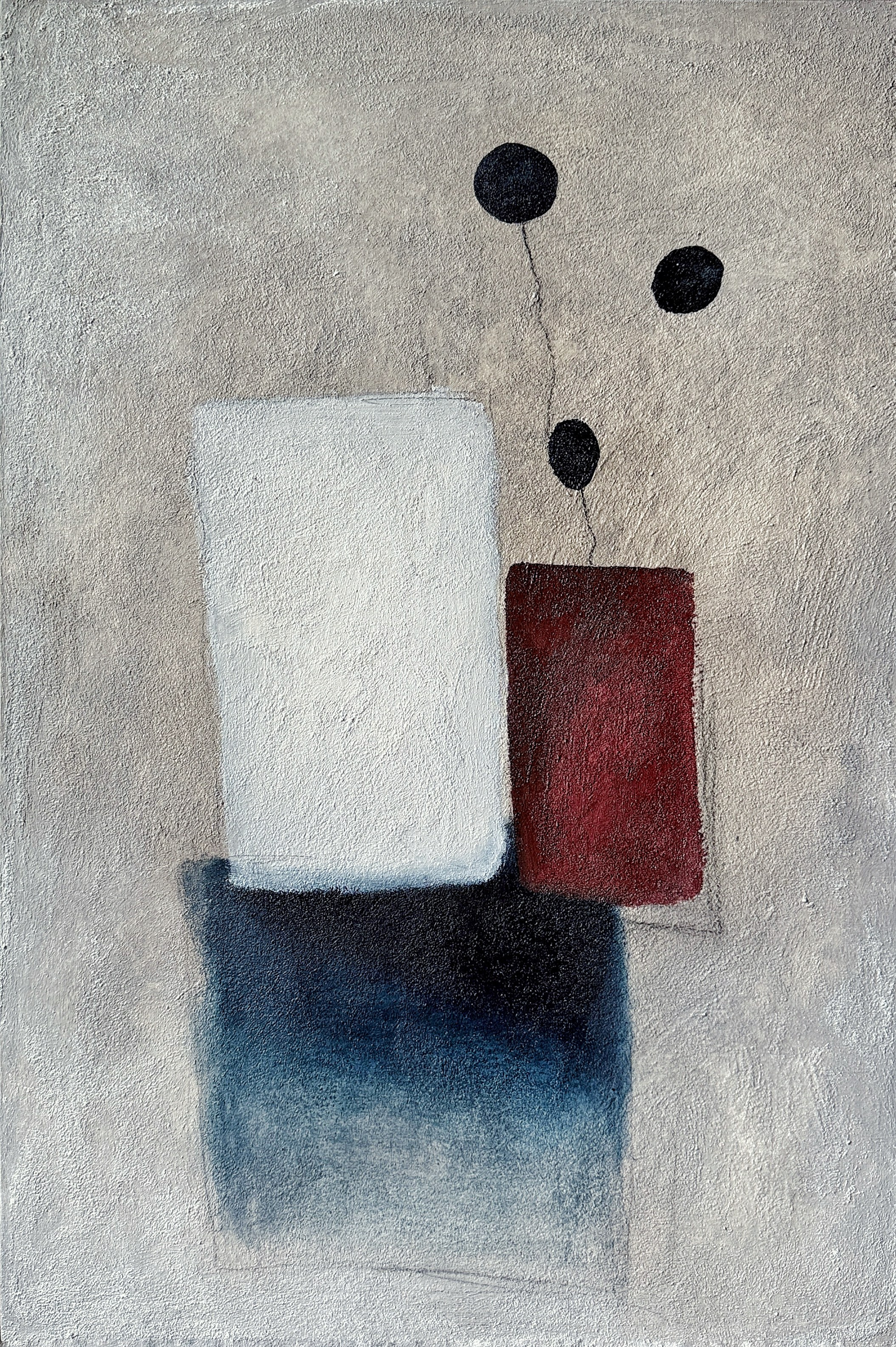 Untitled. N9. Акрил, текстурная паста, уголь, холст на подрамнике 60х90 см. 2026. 70 000 руб